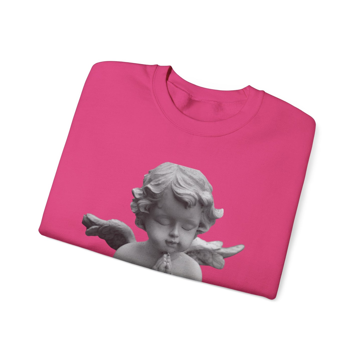 Pure Cloud Men & Women’s Sweater – "G.O.E Angel" (God Over Everything) Faith-Inspired Pullover