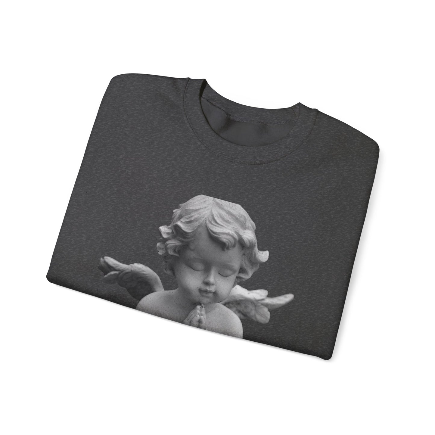 Pure Cloud Men & Women’s Sweater – "G.O.E Angel" (God Over Everything) Faith-Inspired Pullover