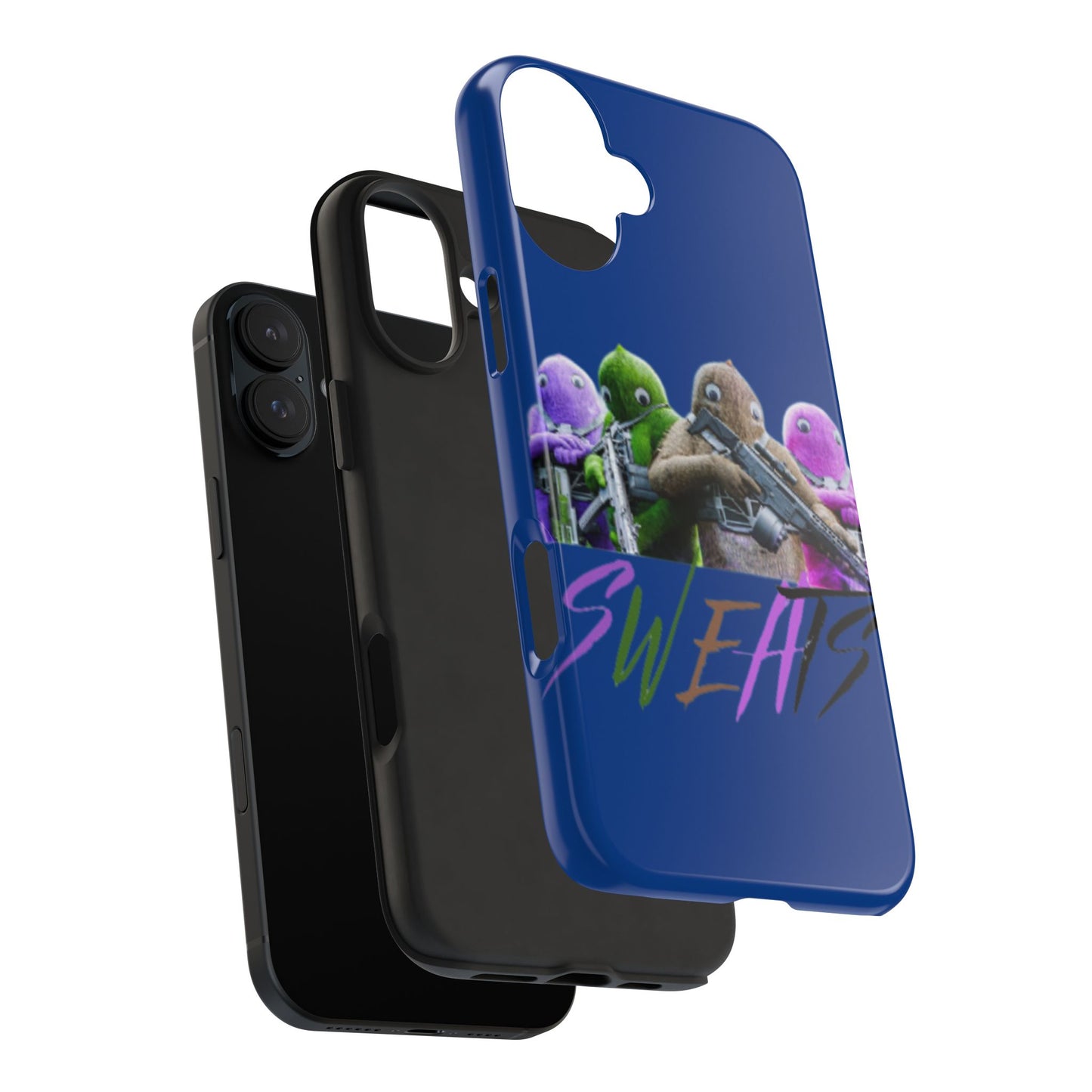 Cool Cartoon-Inspired Tough Phone Case - 'SWEATS'