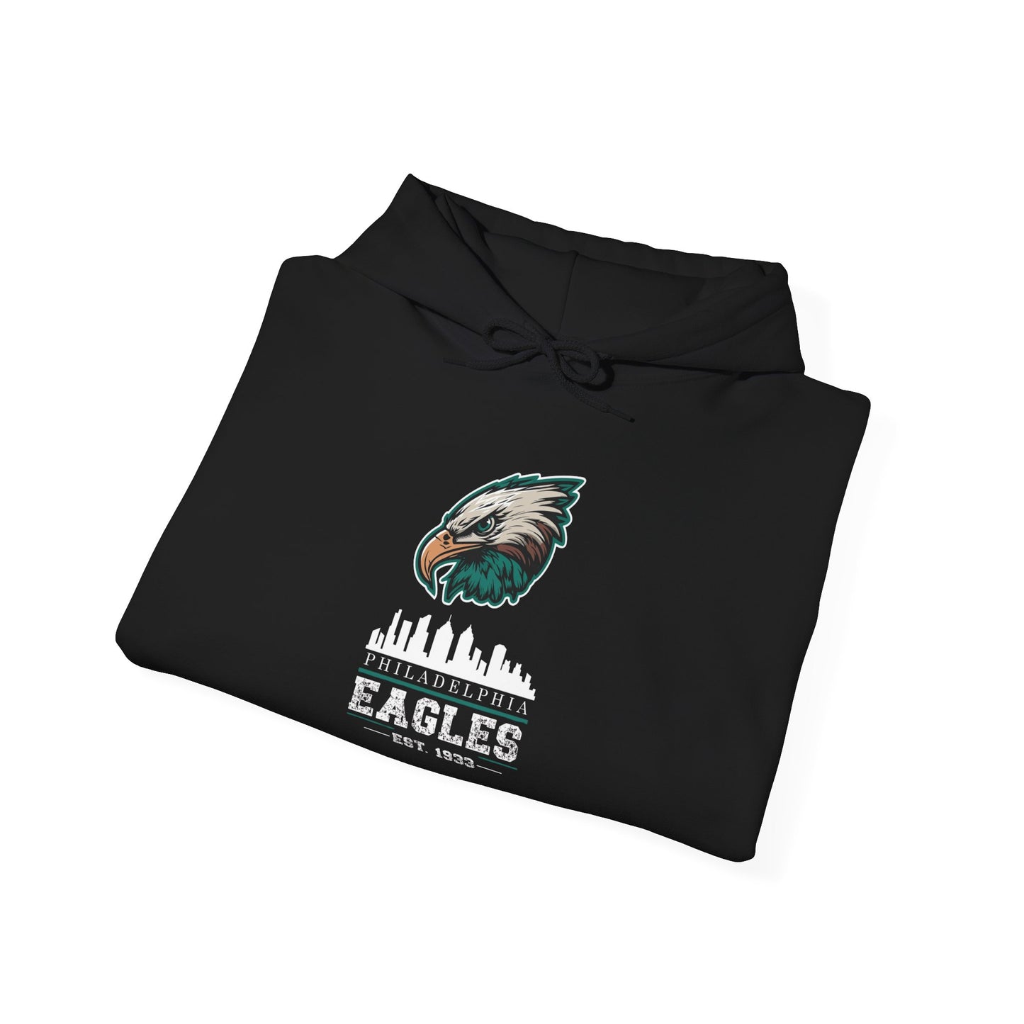 Philadelphia Eagles Hoodie – Est. 1933 | Black Pullover for Men & Women | Team Colors & Mascot Design