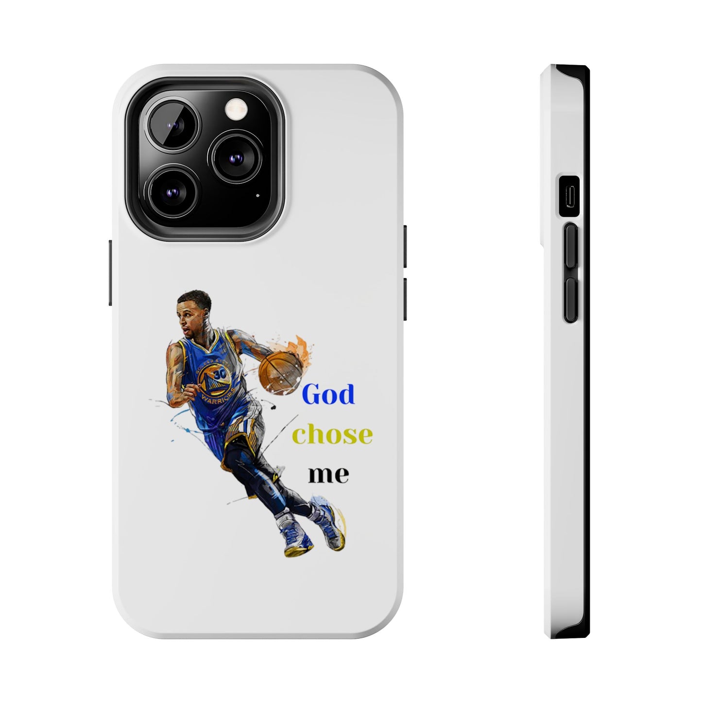 Phone case- God Chose Me Tough Phone Case - Durable Protection