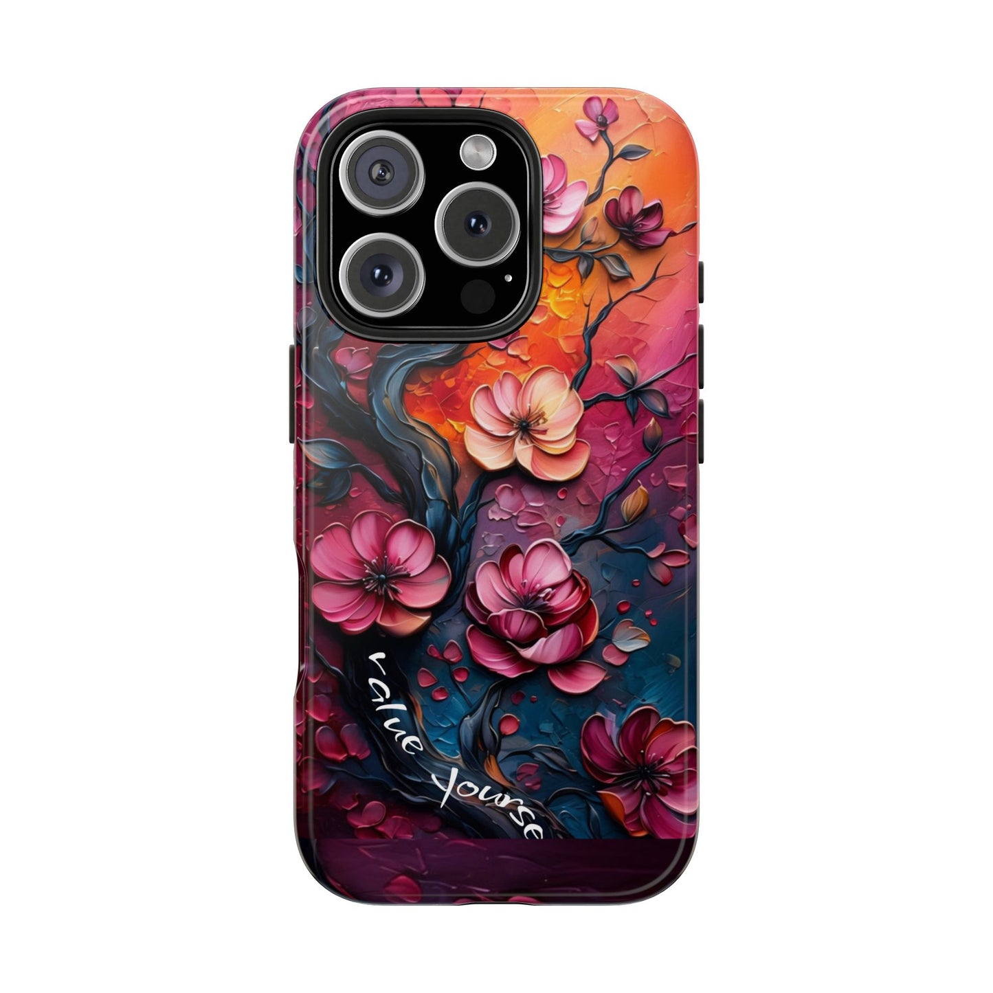 Value Yourself Floral Tough Phone Case