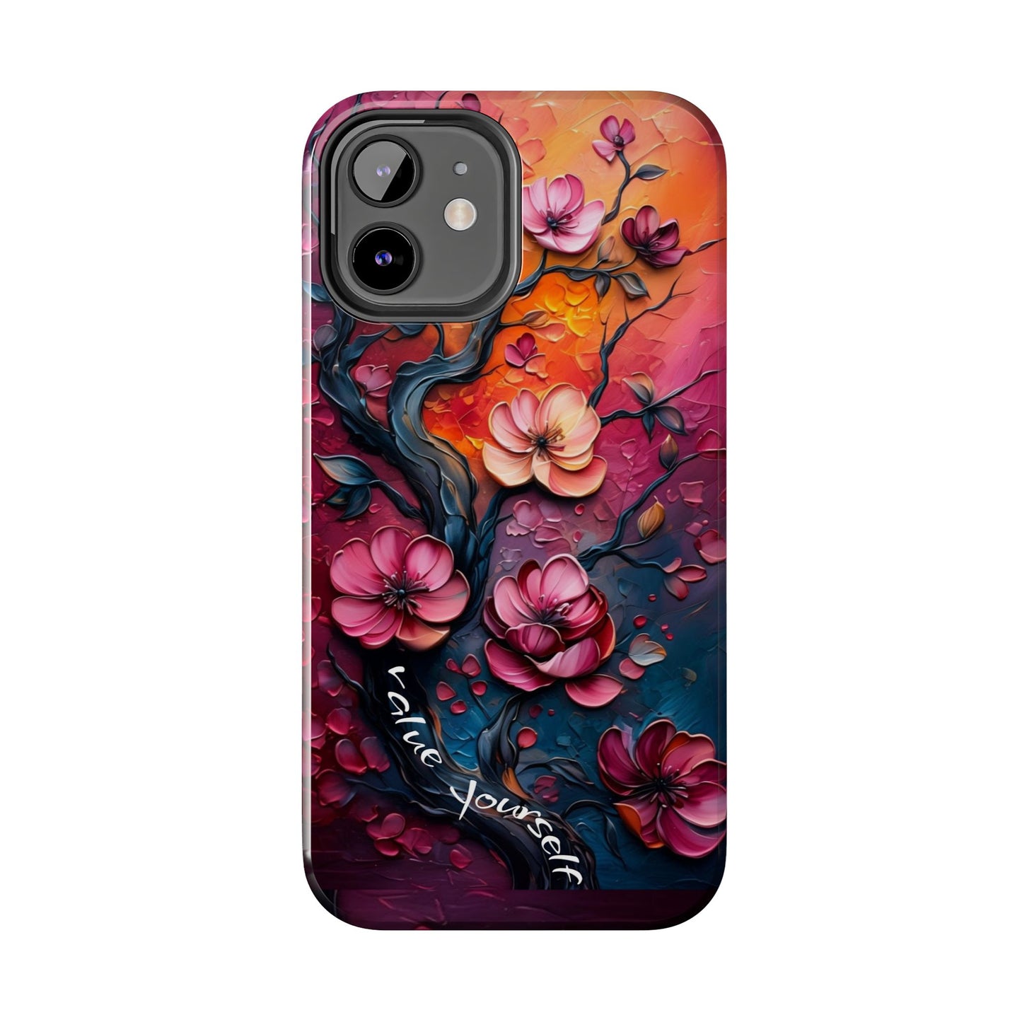 Value Yourself Floral Tough Phone Case