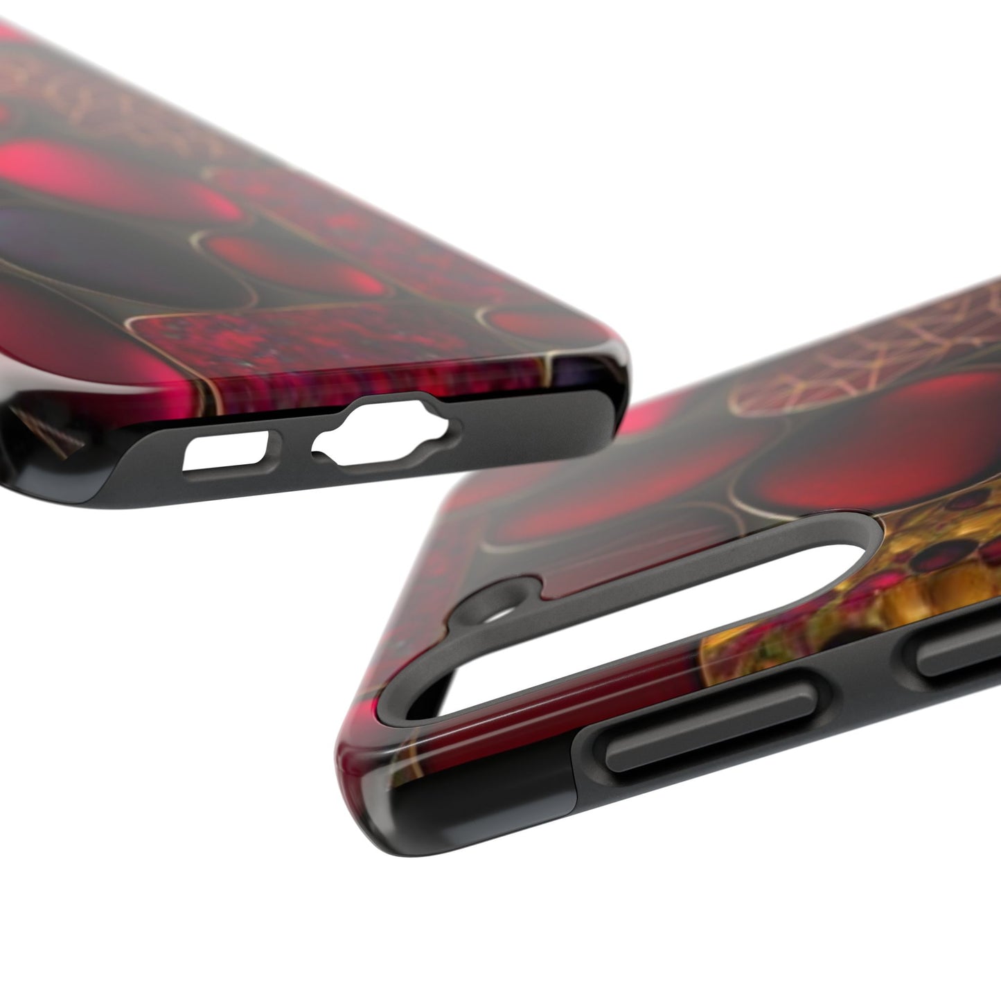 🔴 Tough Phone Cases – Red Stones Design for iPhone & Android – Durable Protection & Stylish Look