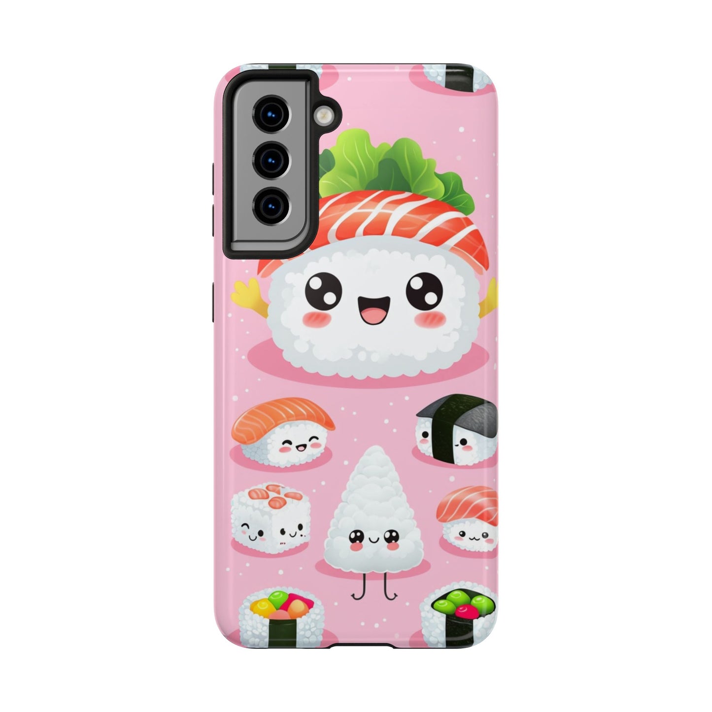 Adorable Sushi Tough Phone Case | Cute Kawaii Design for Food Lovers