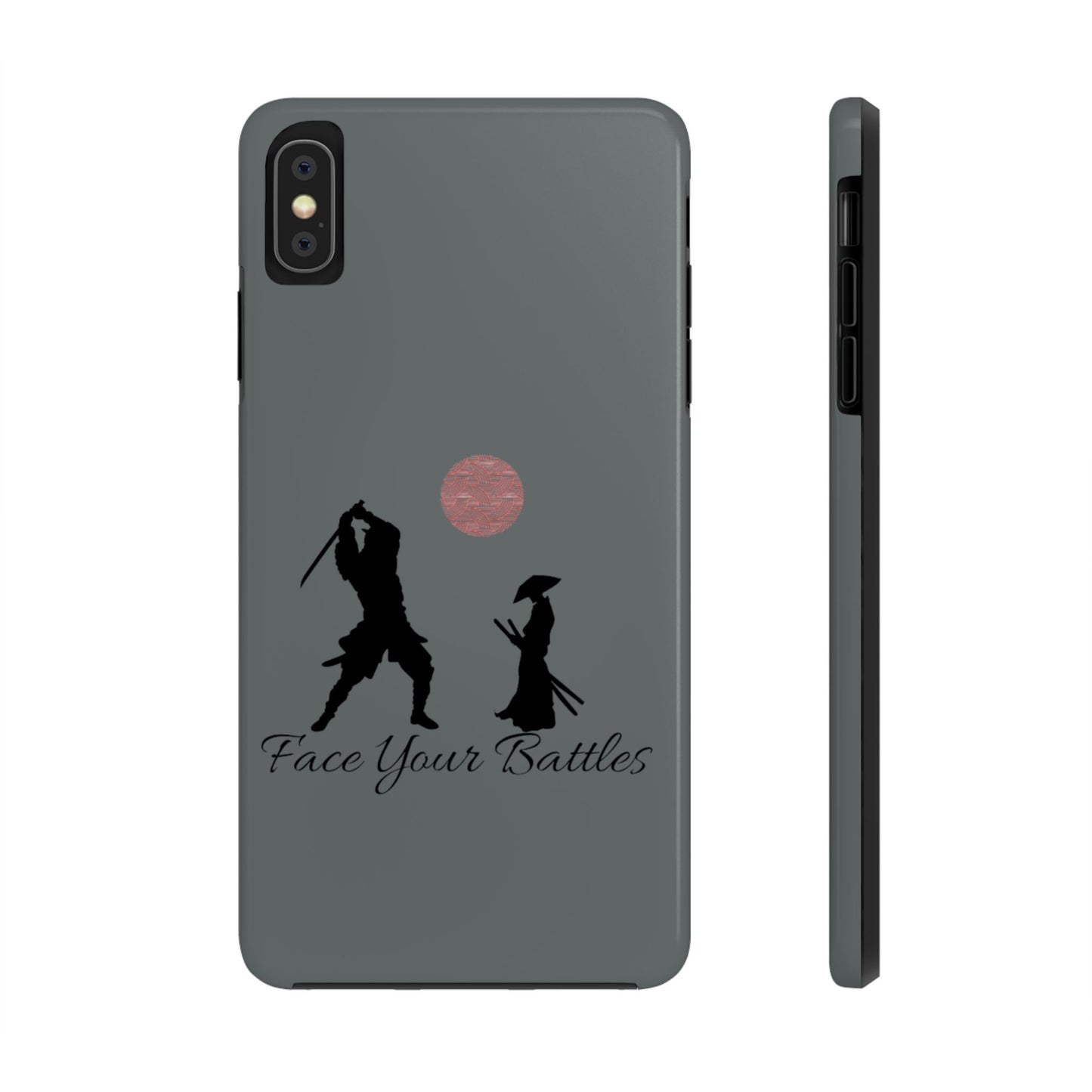 Phone case- Face Your Battles Tough Phone Case - Durable Protection