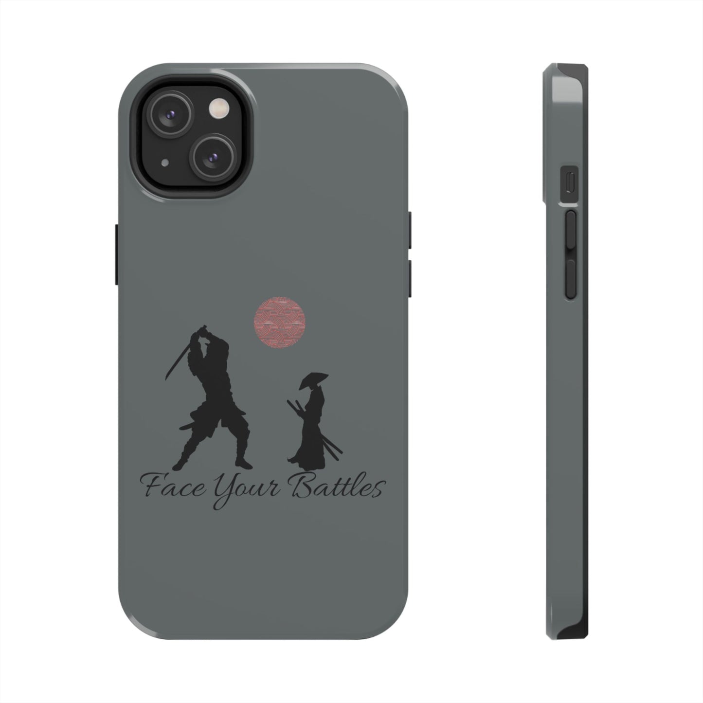 Phone case- Face Your Battles Tough Phone Case - Durable Protection