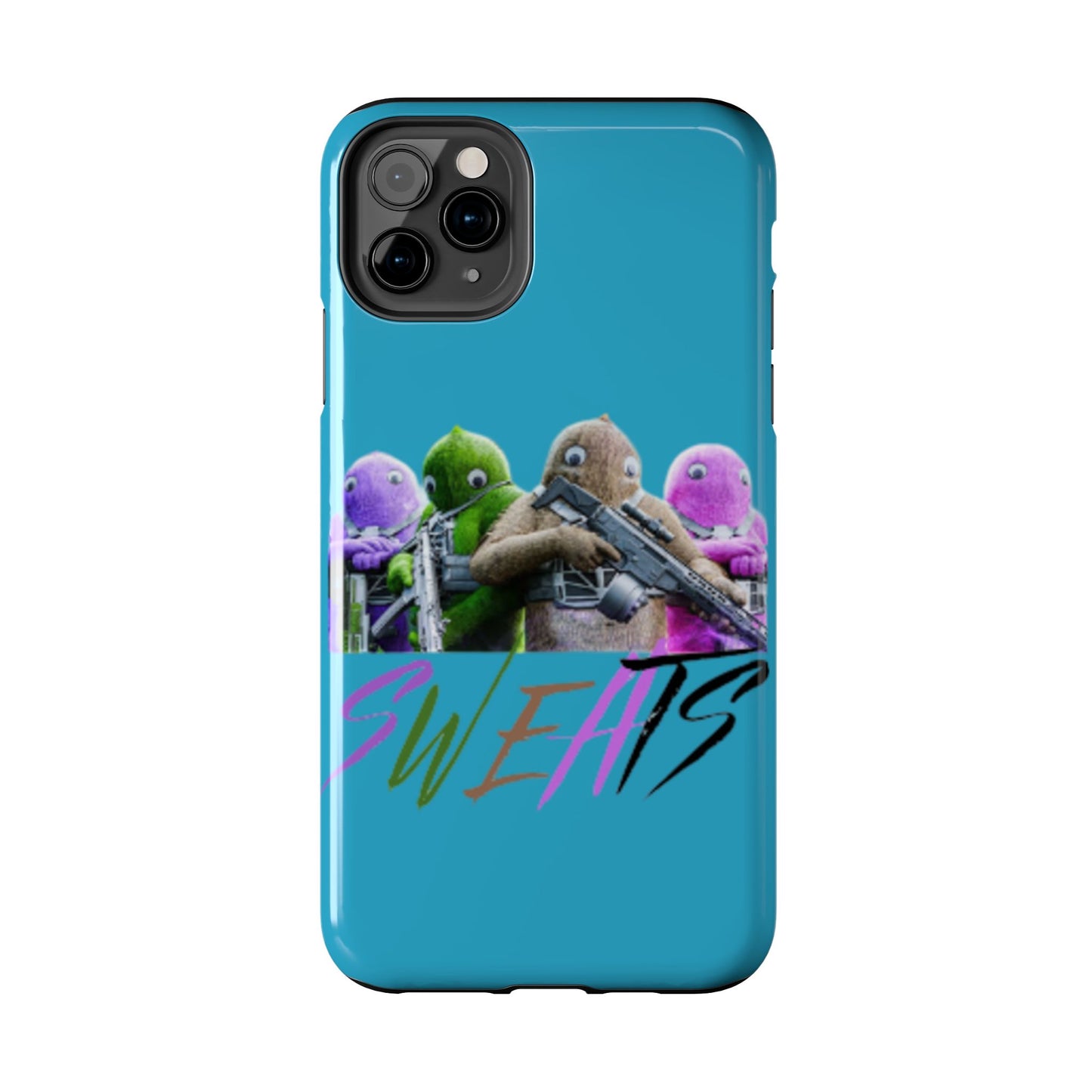 Cool Cartoon-Inspired Tough Phone Case - 'SWEATS'