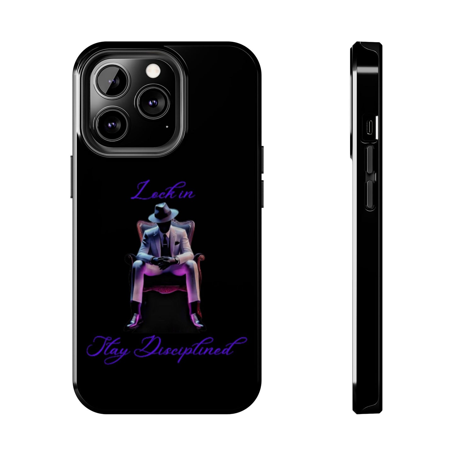 Phone case- Lock In, Stay DIsciplined Tough Phone Case - Durable Protection