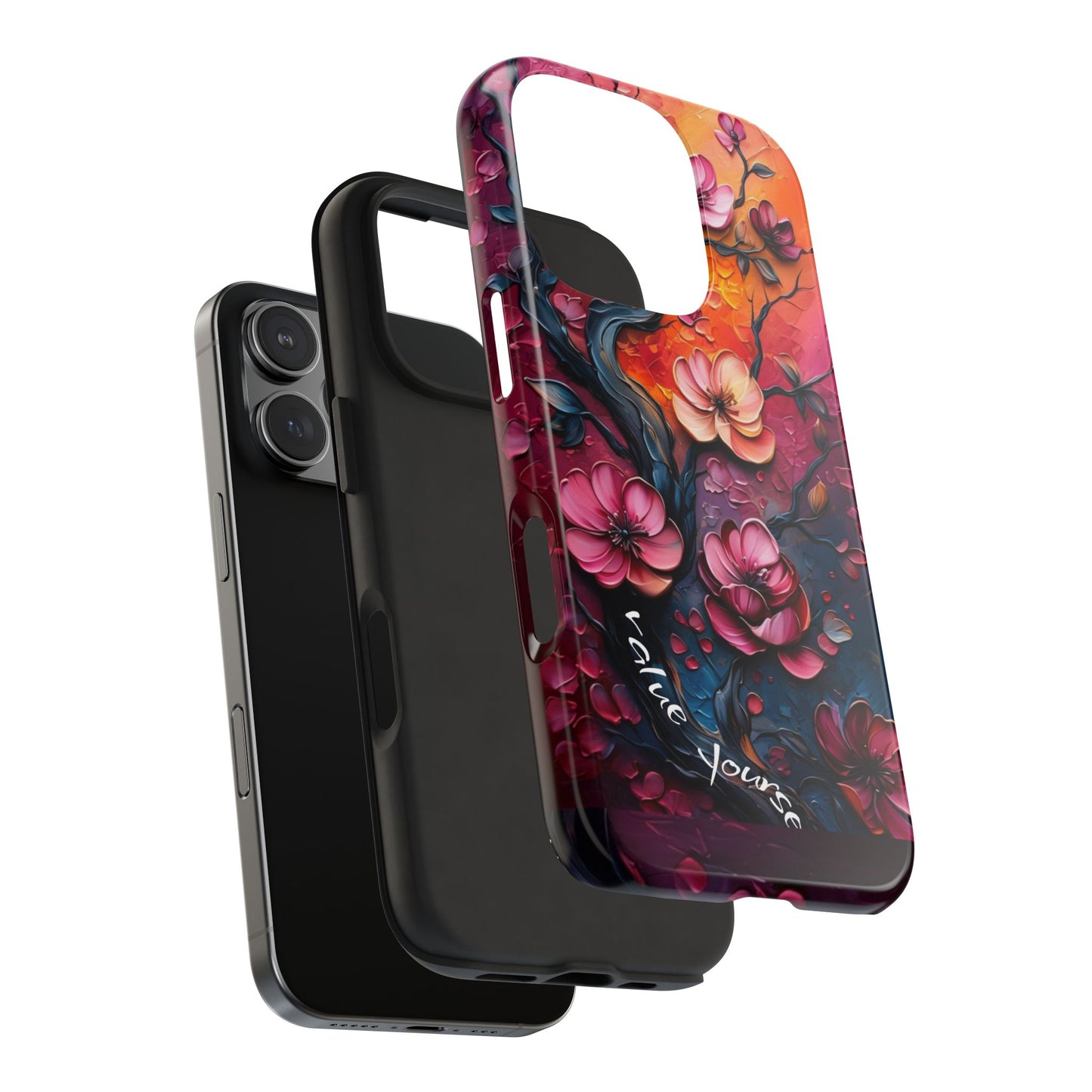 Value Yourself Floral Tough Phone Case