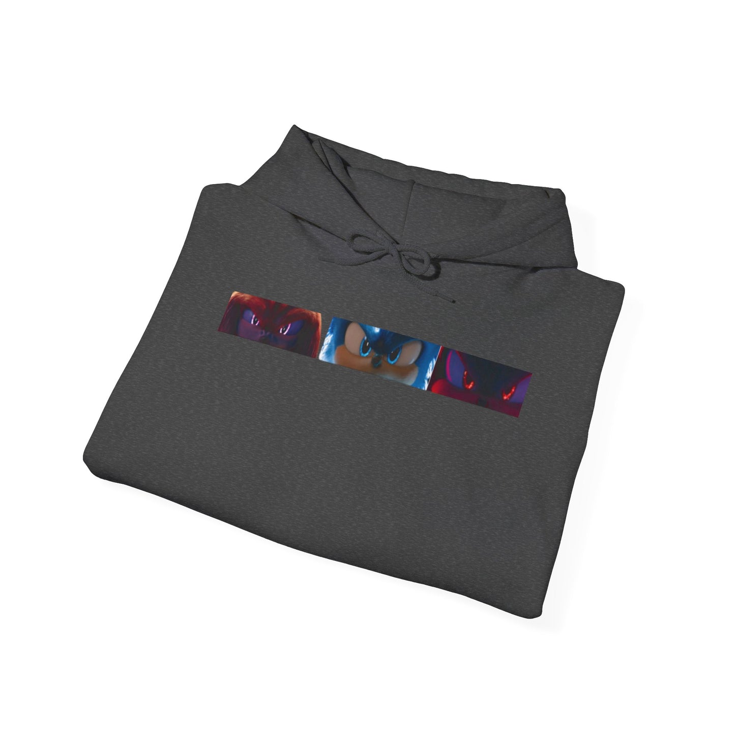 Electric Blue, Crimson Red & Obsidian Black Hoodies – Sonic, Knuckles & Shadow Gaming Sweatshirt with Drawstrings & Kangaroo Pocket