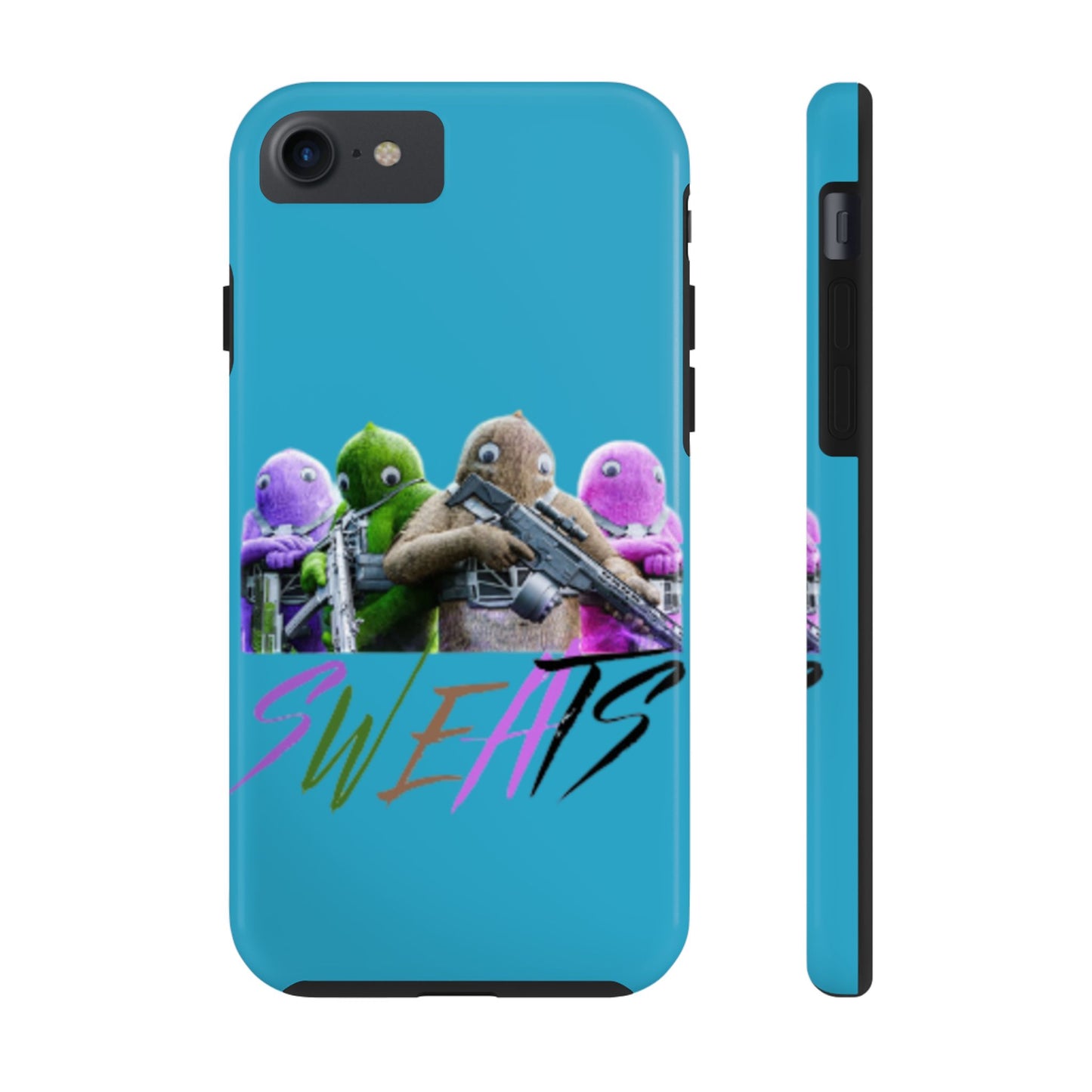 Cool Cartoon-Inspired Tough Phone Case - 'SWEATS'