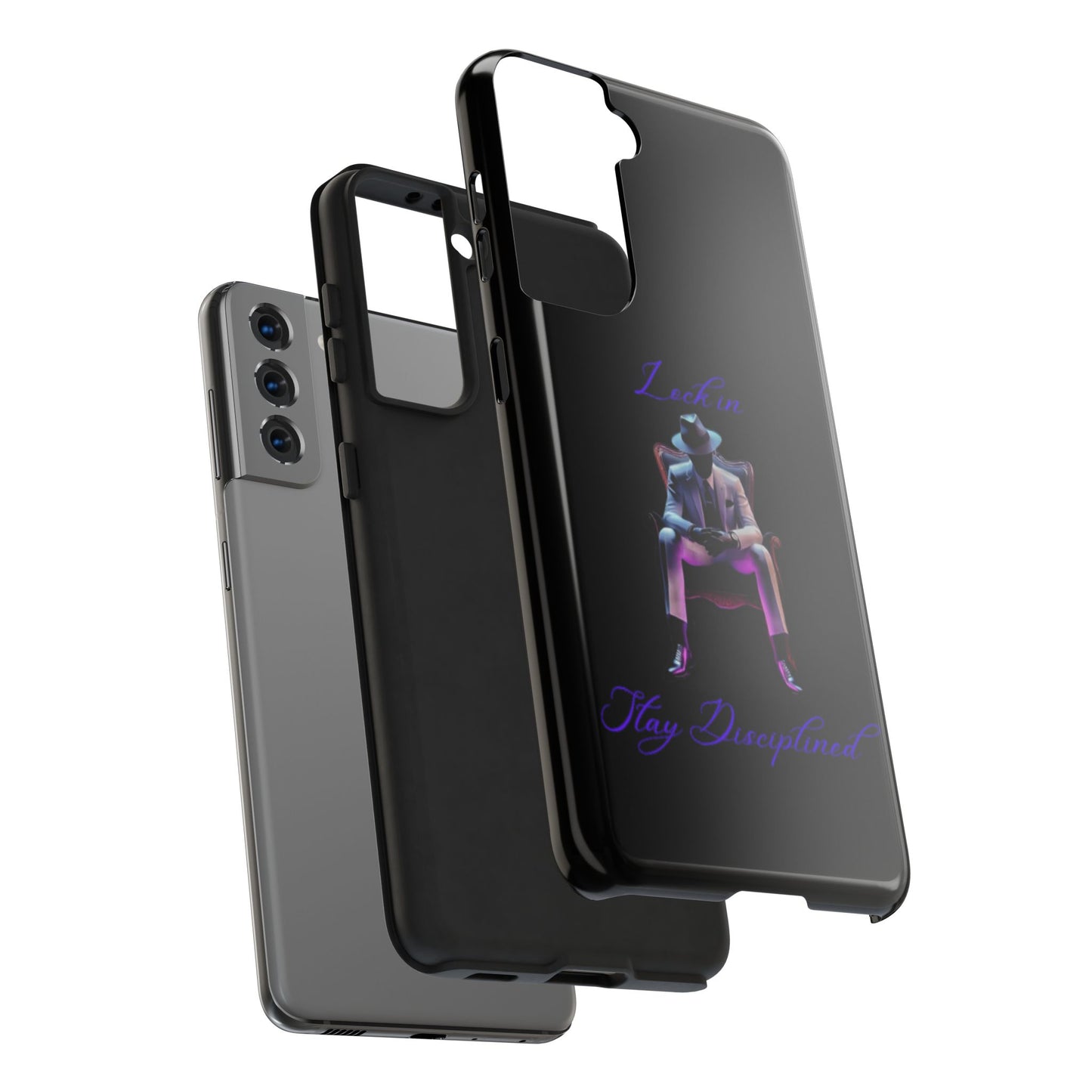 Phone case- Lock In, Stay DIsciplined Tough Phone Case - Durable Protection