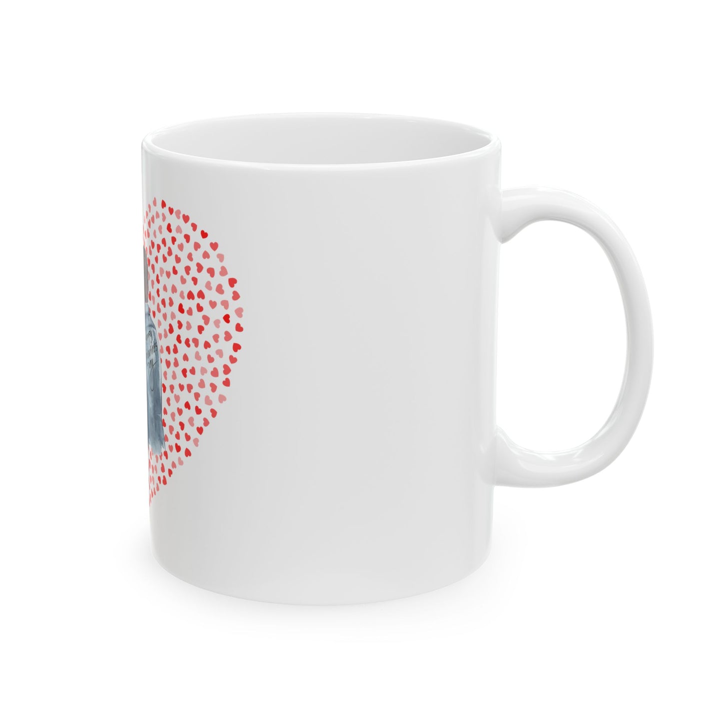 Love Heart Ceramic Mug - Perfect Gift for Couples & Anniversaries πβπ