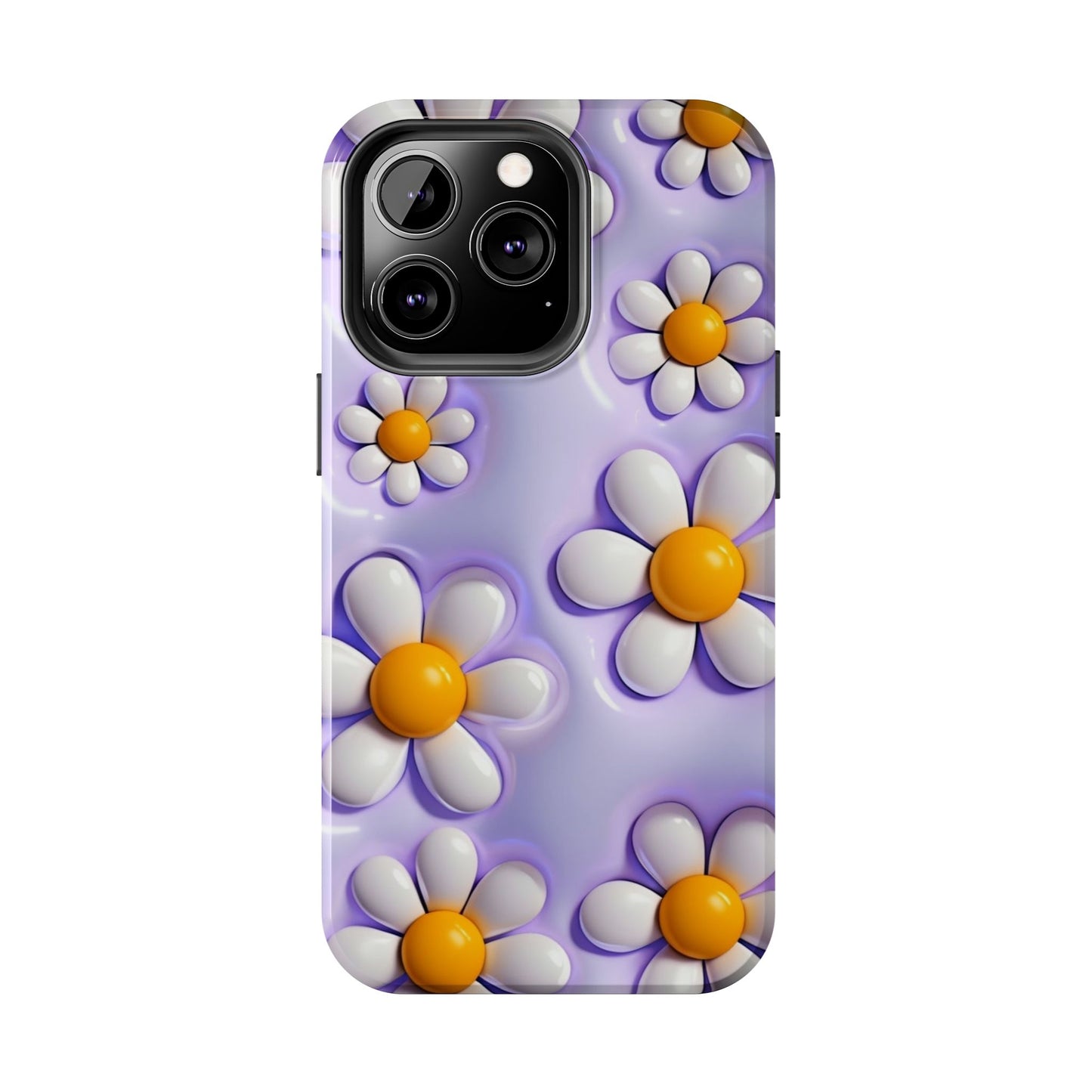 πΌ Floral Tough Phone Case β Vibrant Daisy Spring Design, for iPhones & Androids