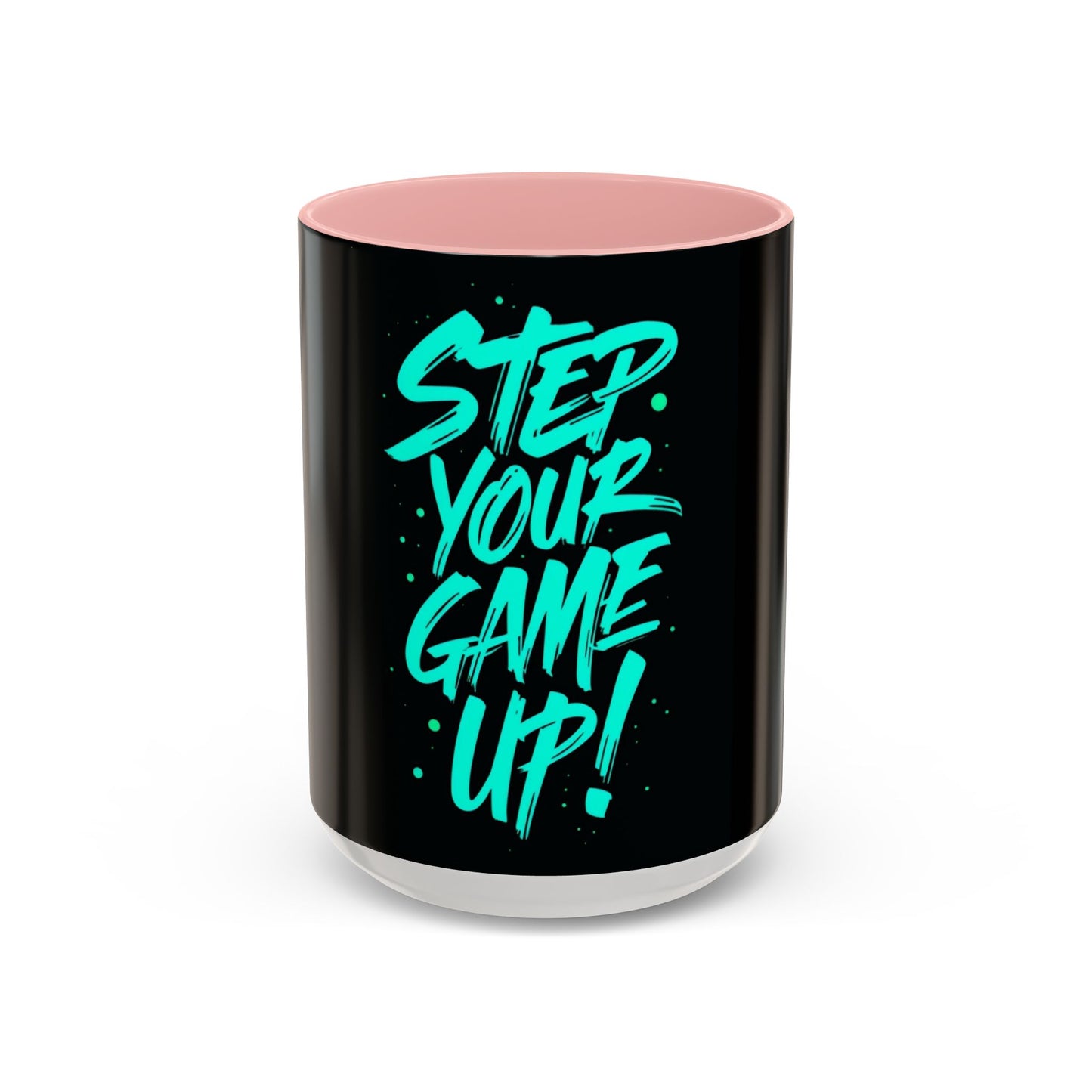 Motivational Accent Coffee Mug - "Step Your Game Up!" - Perfect for Gamers & Coffee Lovers