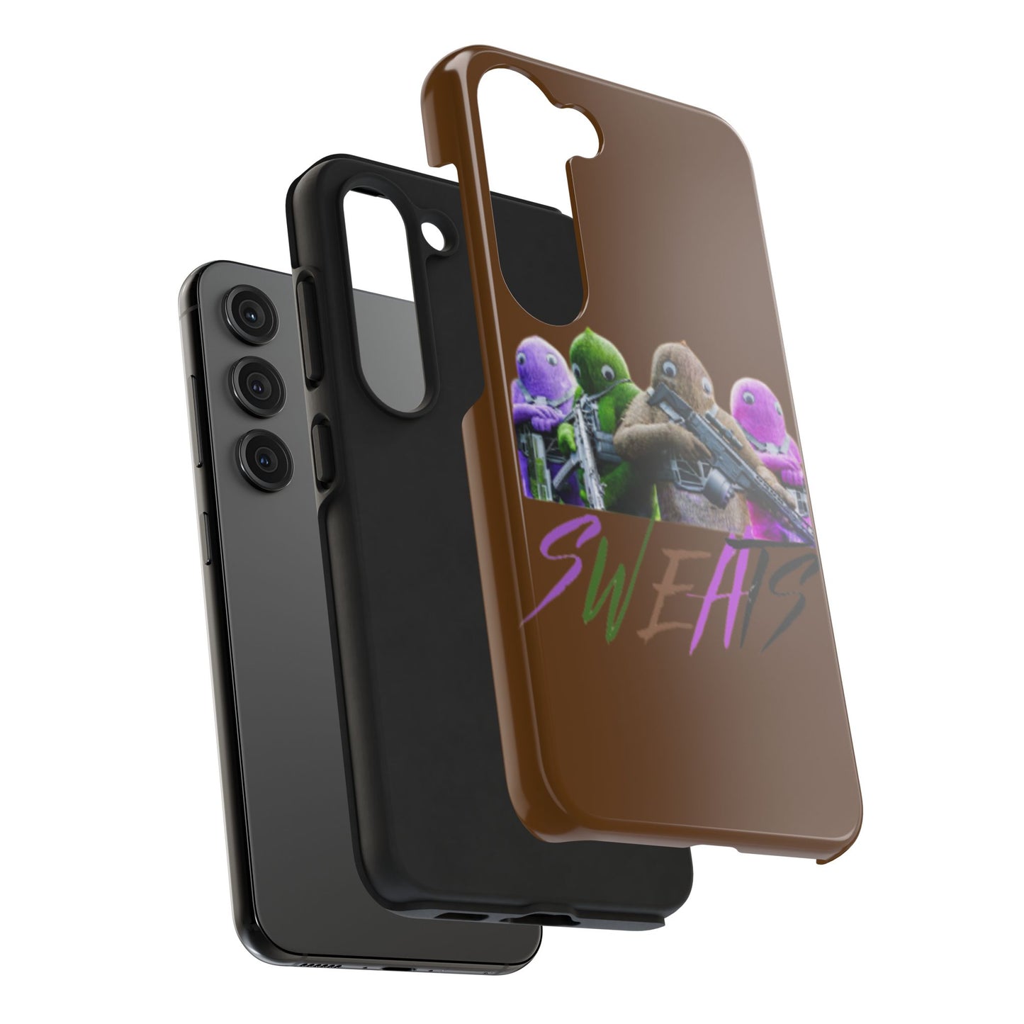 Cool Cartoon-Inspired Tough Phone Case - 'SWEATS'