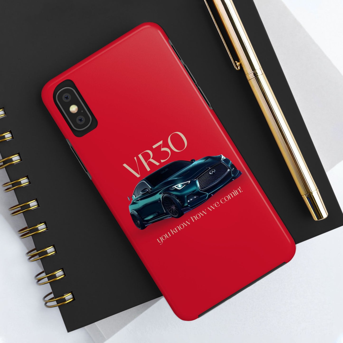 VR30 Sports Car Tough Phone Case - Stylish and Durable Protection for Car Enthusiasts