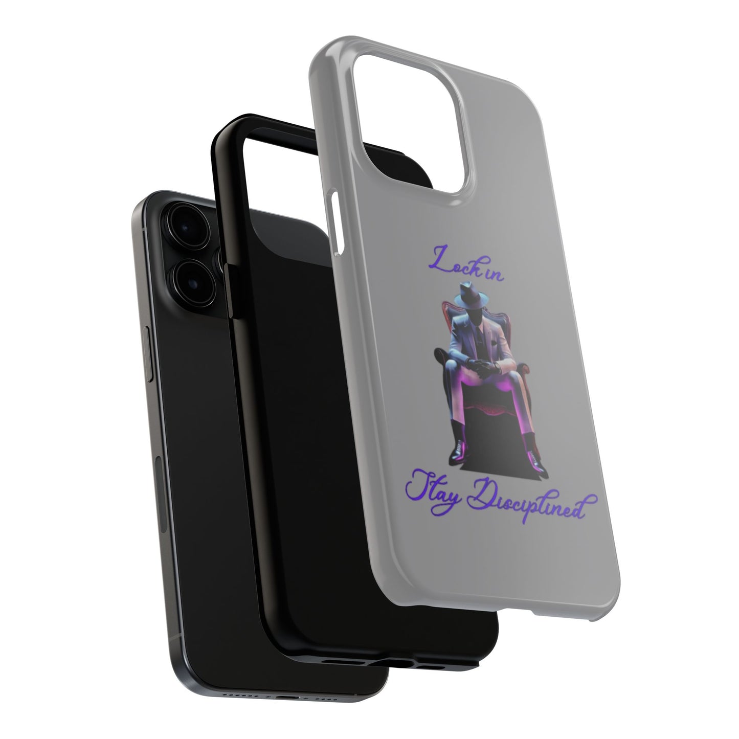 Phone case- Lock In, Stay Disciplined Tough Phone Case - Durable Protection