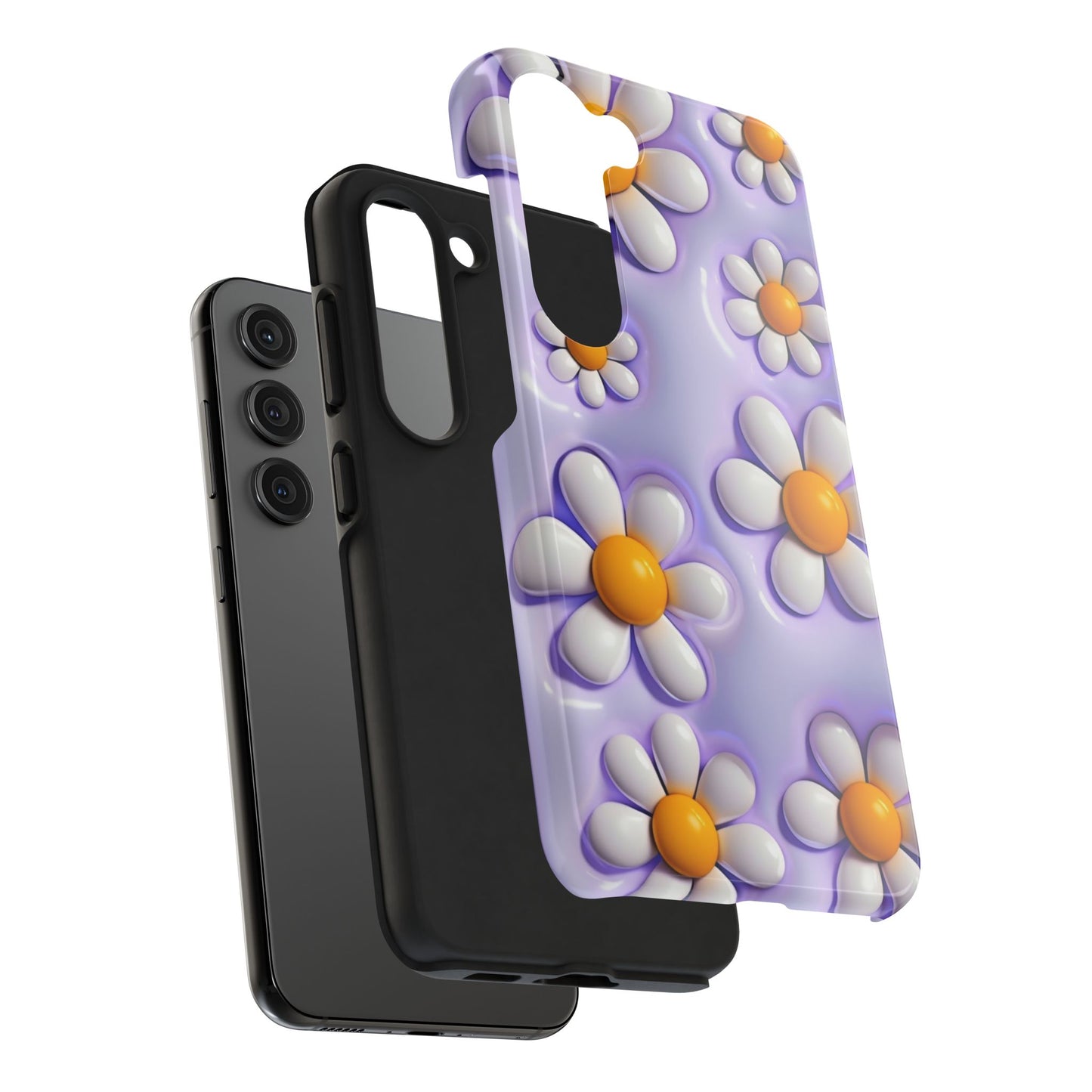 πΌ Floral Tough Phone Case β Vibrant Daisy Spring Design, for iPhones & Androids