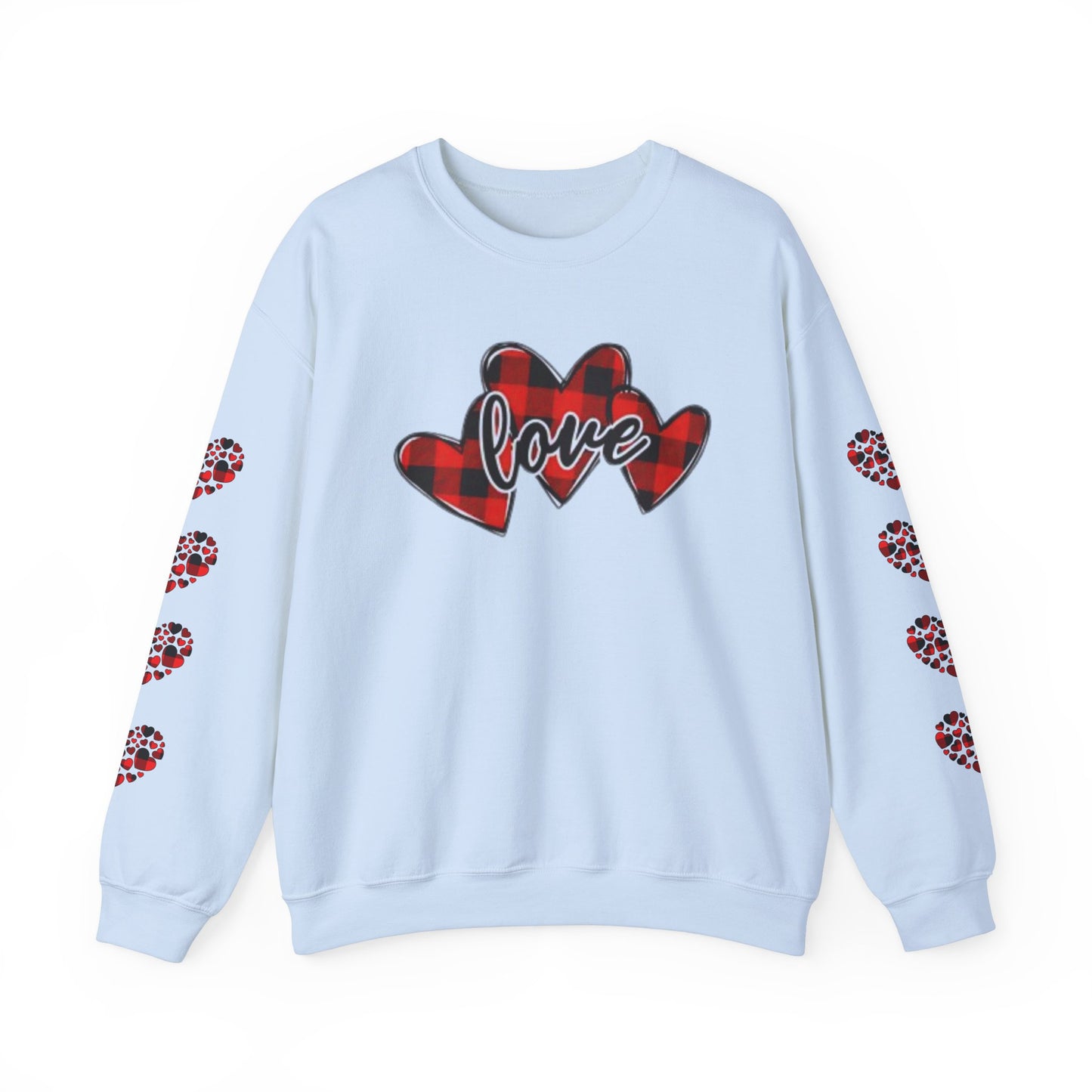 Pearl White Hearts Sweatshirt for Women – Romantic Cozy Love-Inspired Pullover