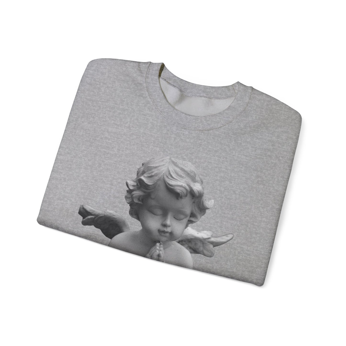 Pure Cloud Men & Women’s Sweater – "G.O.E Angel" (God Over Everything) Faith-Inspired Pullover
