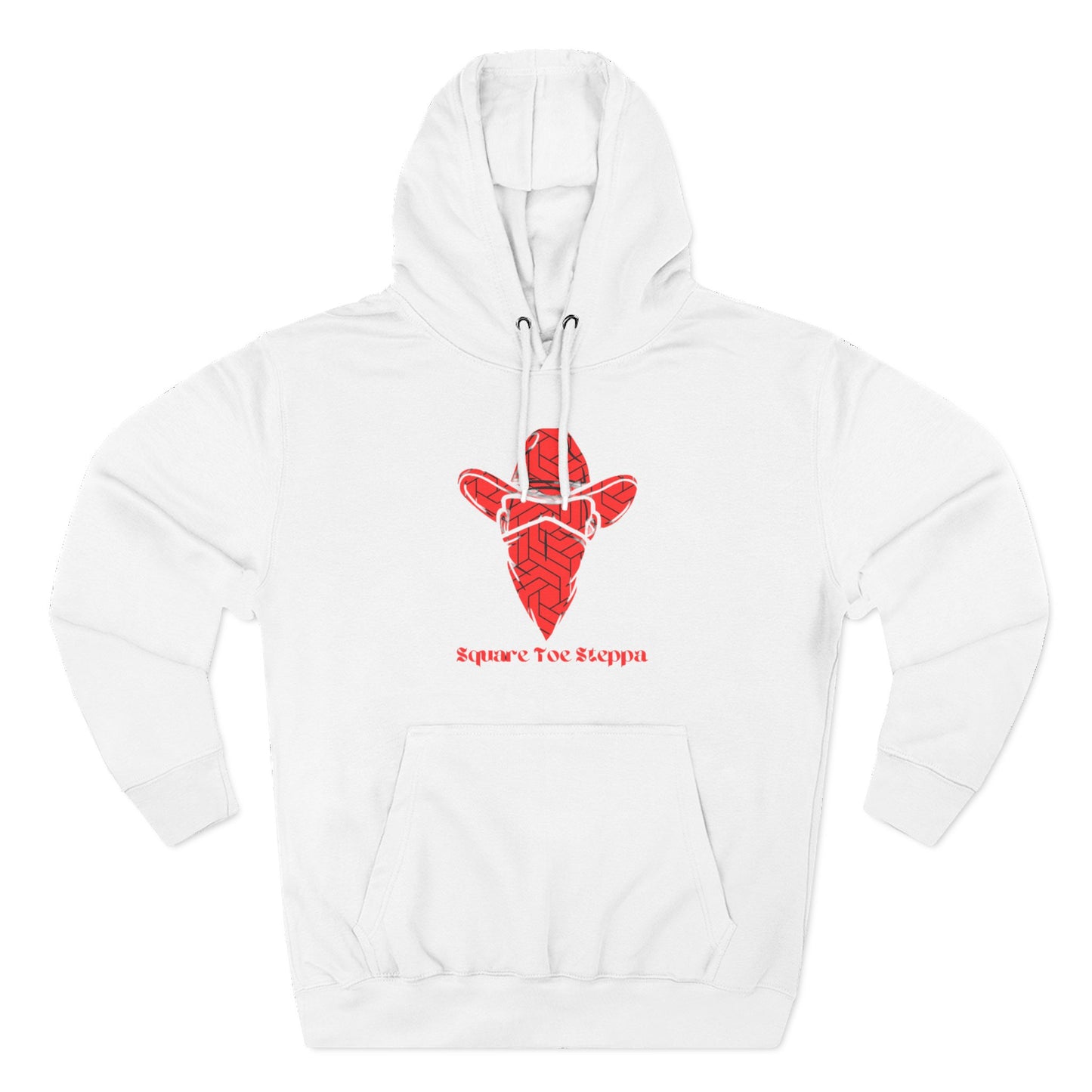 Saddle Brown Men’s Hoodie – "Square Toe Steppa" Western Cowboy with Drawstrings & Kangaroo Pocket