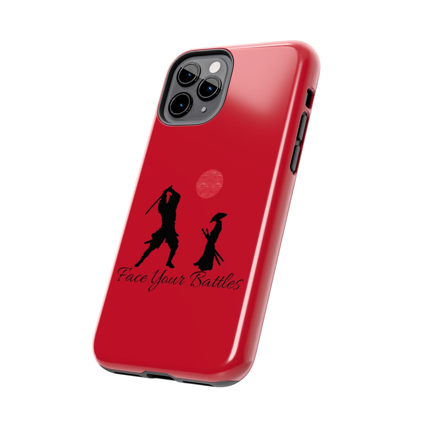 Phone case- Face Your Battles Tough Phone Case - Durable Protection
