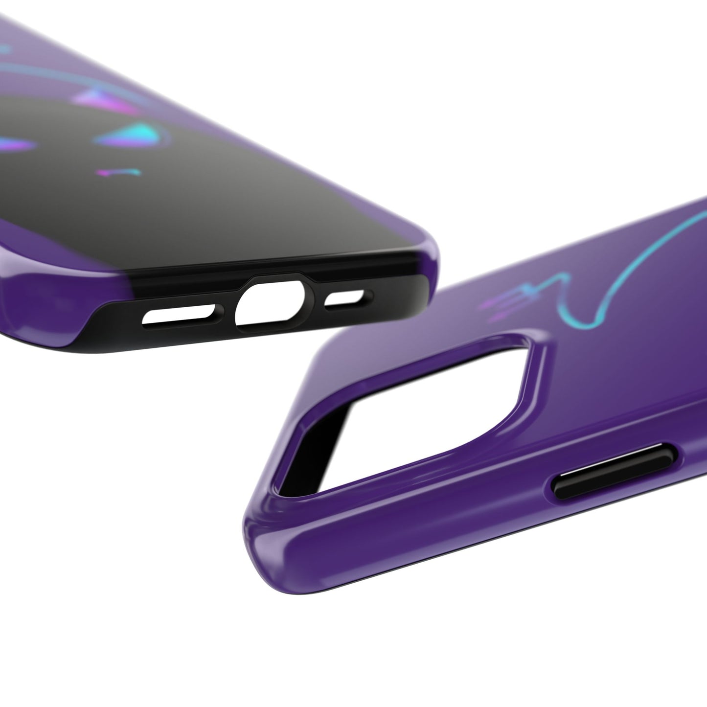Demonic Cat Tough Phone Case - Cute & Edgy Phone Protection for Cat Lovers