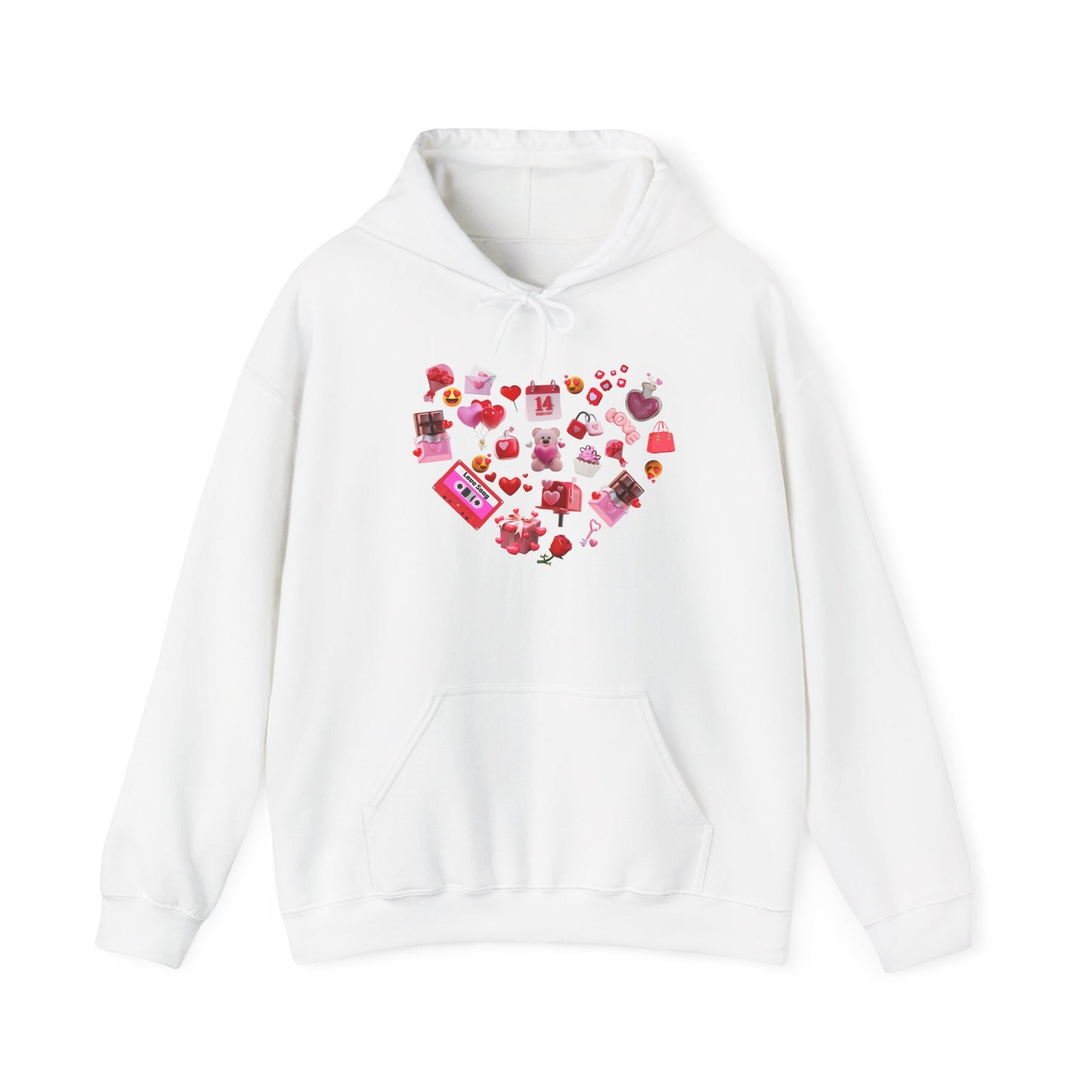 Sweetheart Sky Blue Hoodie for Men & Women – Love Heart Graphic Cozy Couples Wear