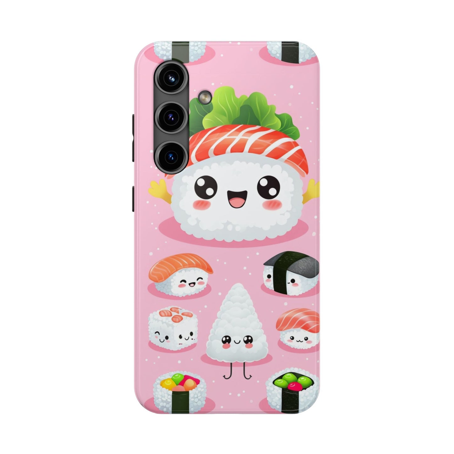 Adorable Sushi Tough Phone Case | Cute Kawaii Design for Food Lovers