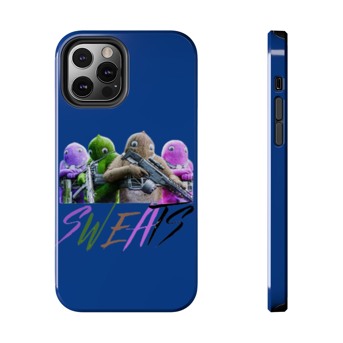 Cool Cartoon-Inspired Tough Phone Case - 'SWEATS'