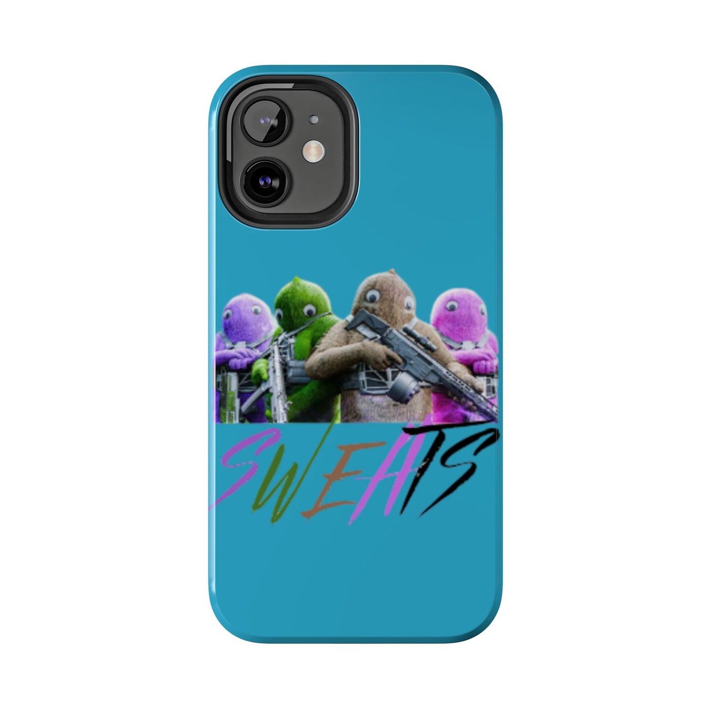 Cool Cartoon-Inspired Tough Phone Case - 'SWEATS'