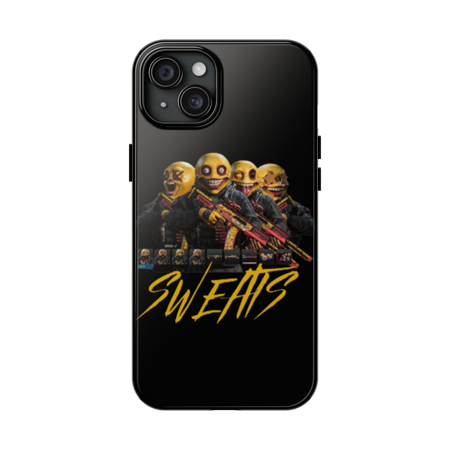 Tough Phone Cases - Bold 'SWEATS' Design for Gamers & Trendsetters