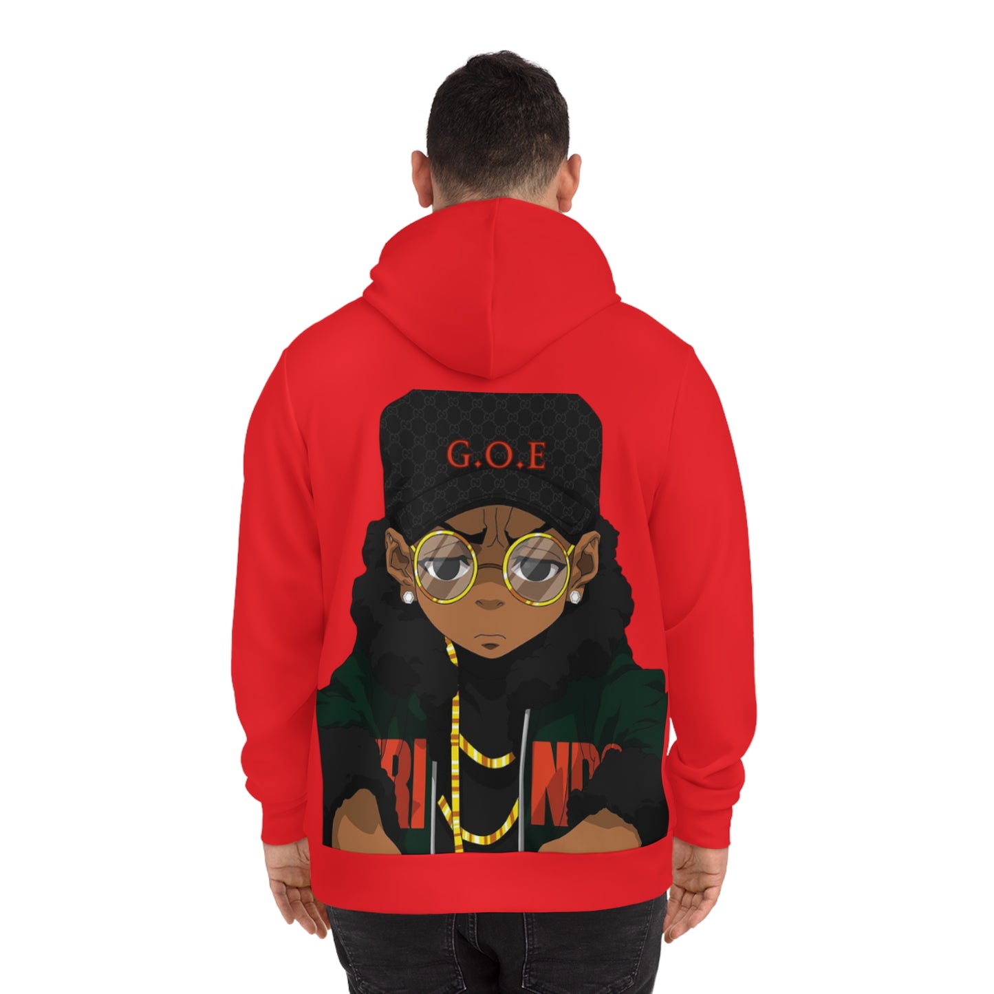 Cardinal Flame Red Hoodie for Men & Women – God Over Everything Faith-Driven Statement Wear
