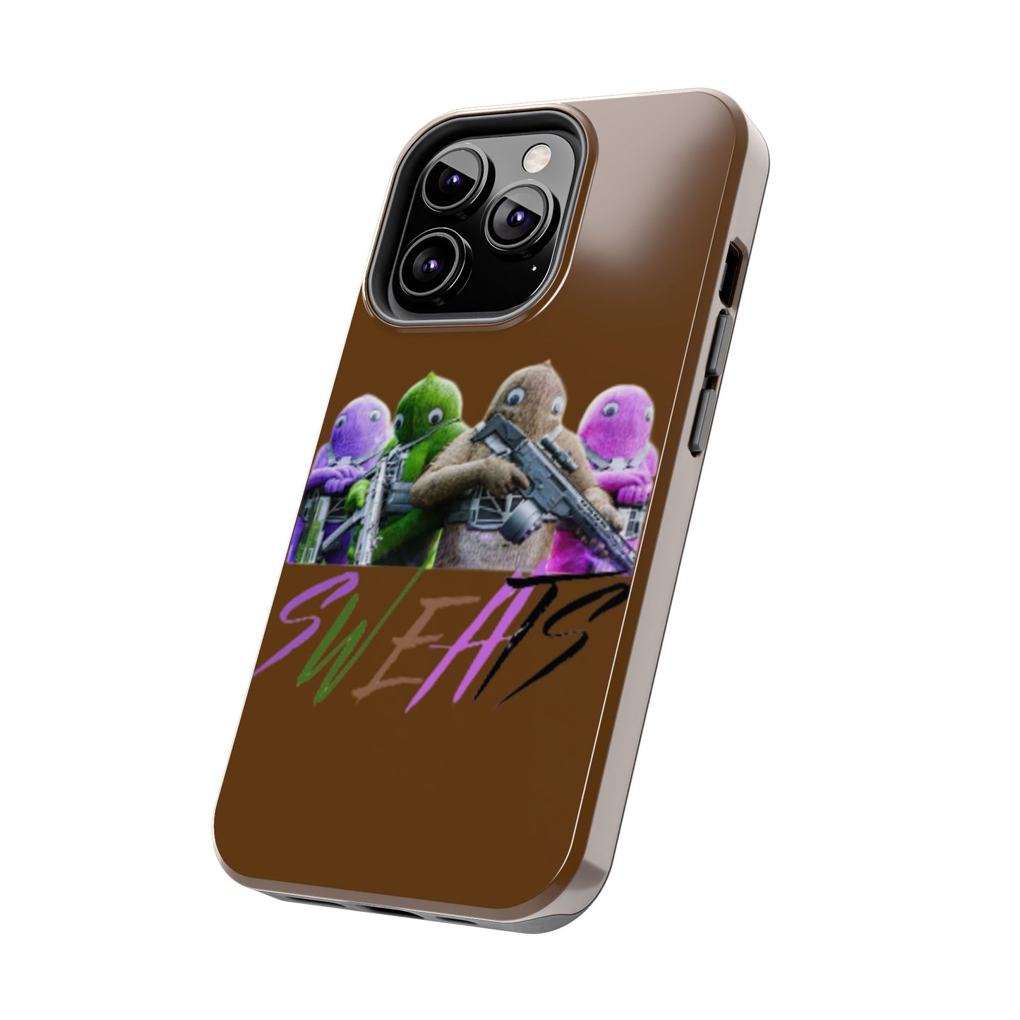 Cool Cartoon-Inspired Tough Phone Case - 'SWEATS'