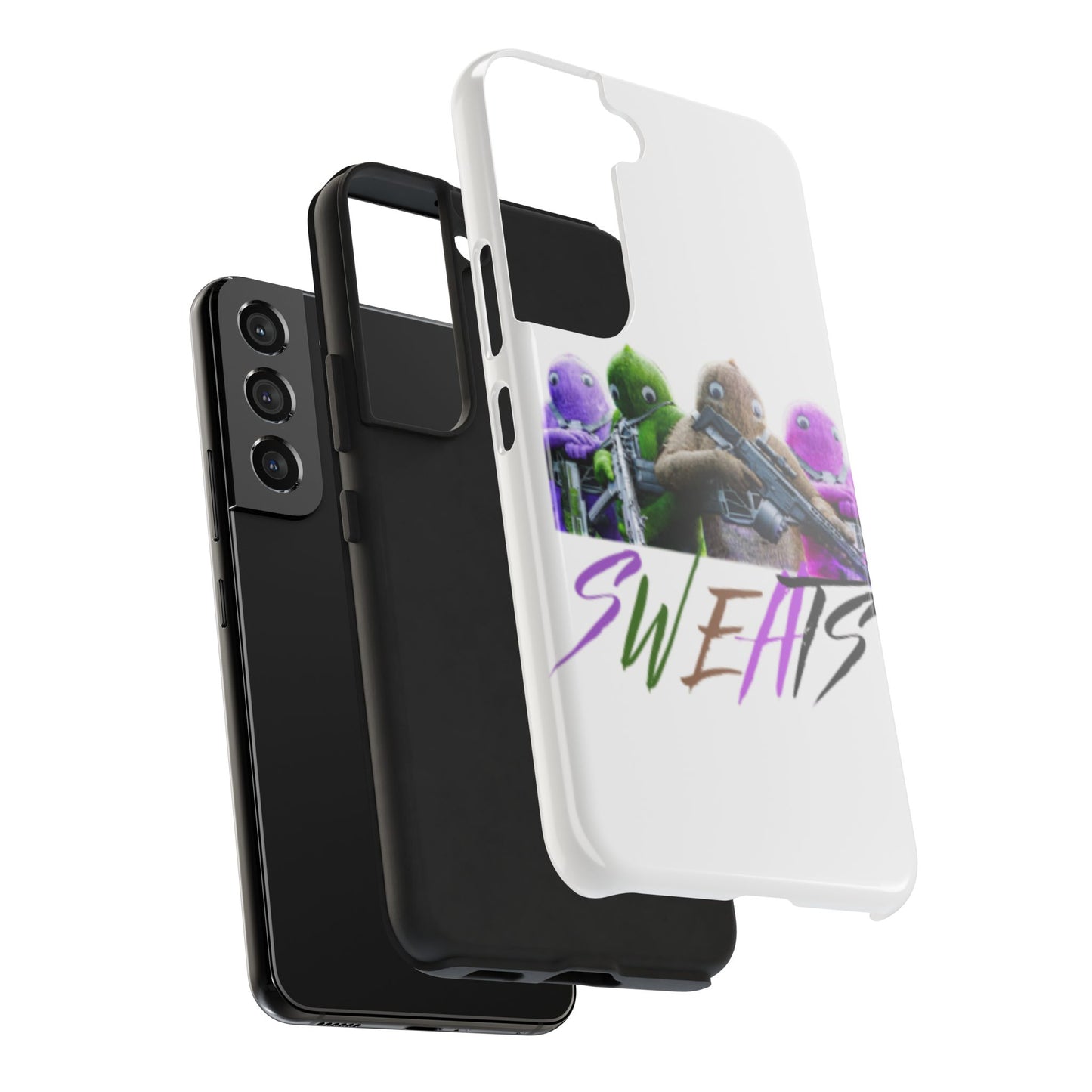 Cool Cartoon-Inspired Tough Phone Case - 'SWEATS'