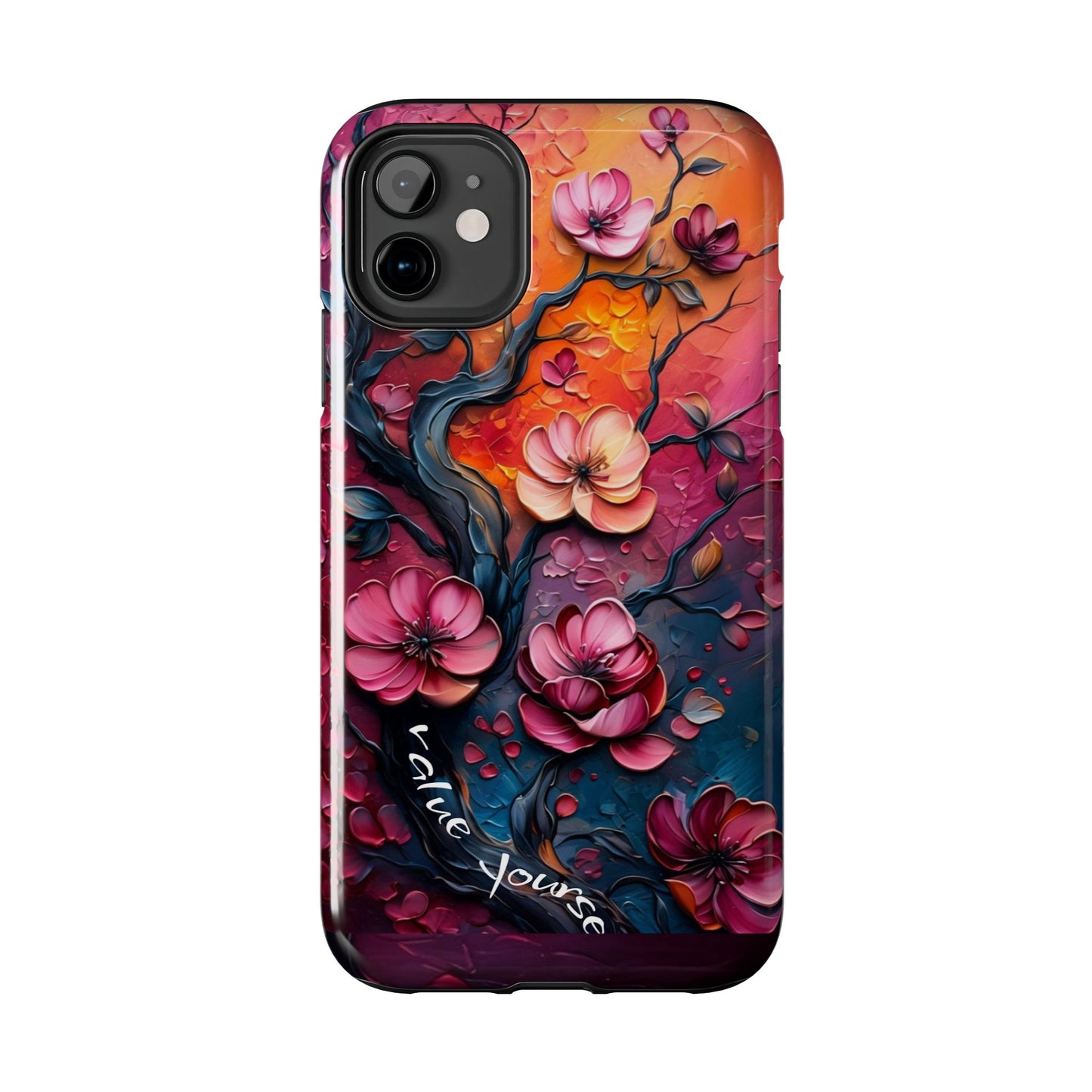 Value Yourself Floral Tough Phone Case