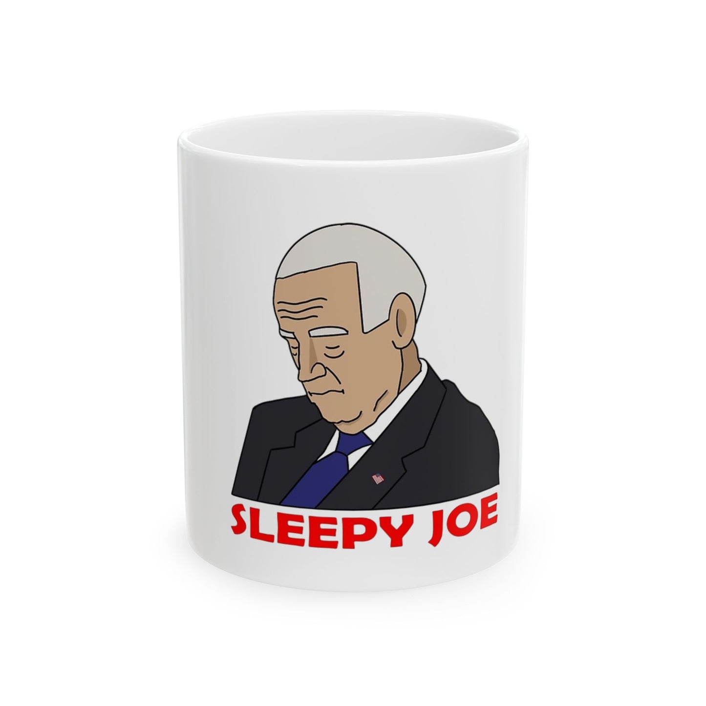 "Sleepy Joe" Funny Coffee Mug – 11oz & 15oz Ceramic Cup for Caffeine Addicts & Political Humor Fans