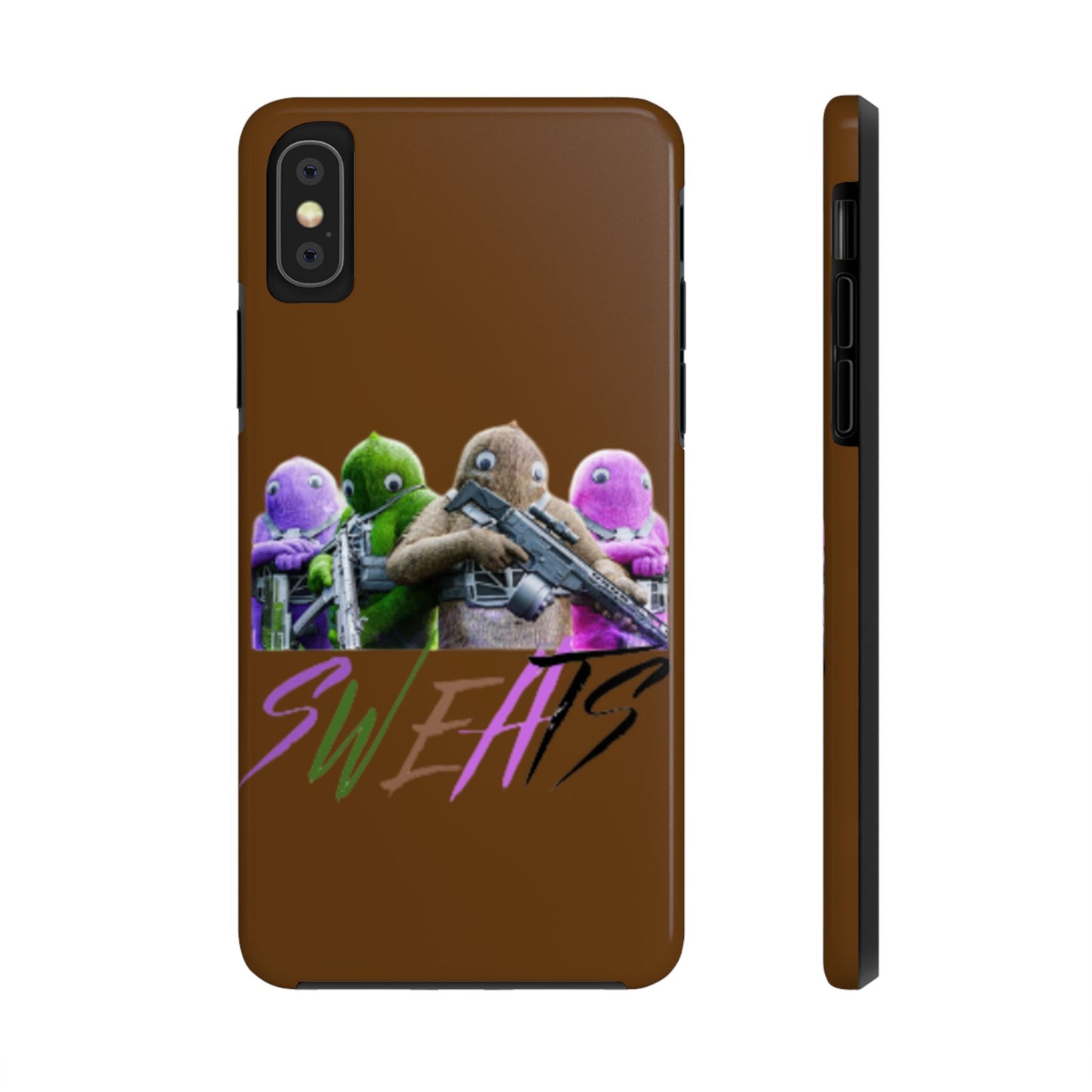 Cool Cartoon-Inspired Tough Phone Case - 'SWEATS'