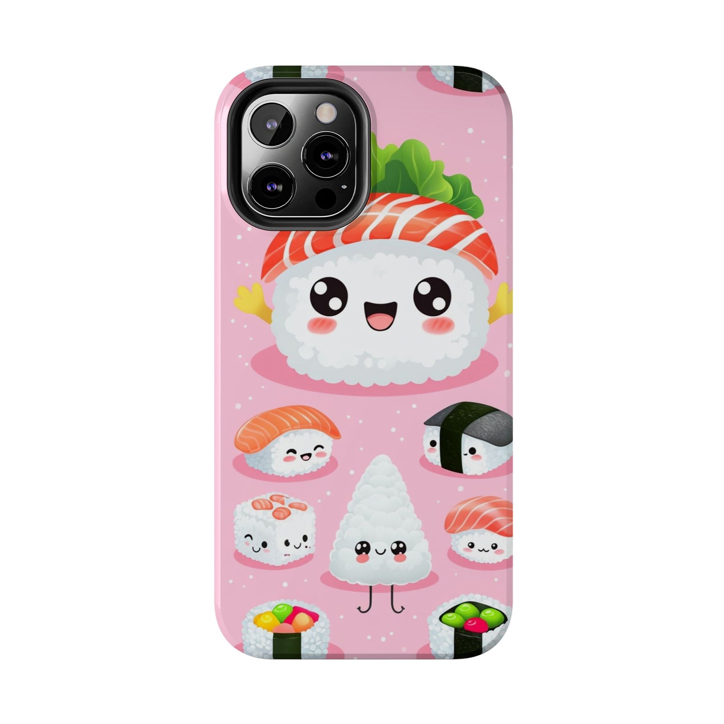 Adorable Sushi Tough Phone Case | Cute Kawaii Design for Food Lovers