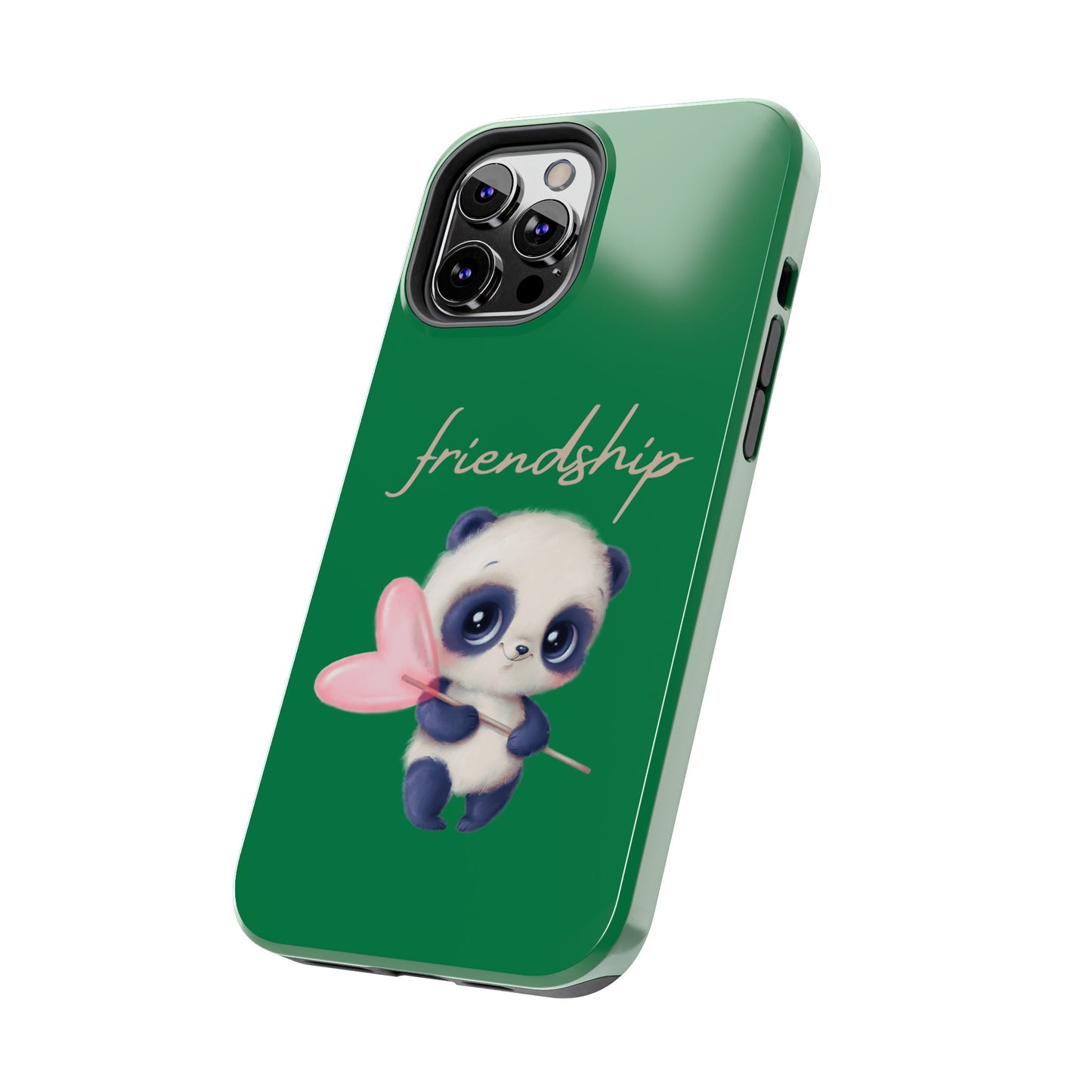 Phone case- Cute Panda Friendship Tough Phone Case - Durable Protection