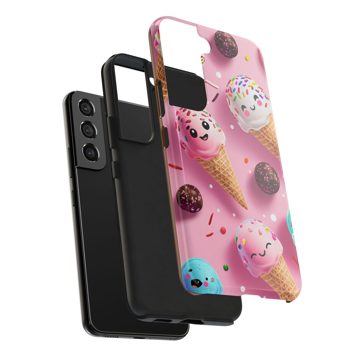 Tough Phone Cases Cute Ice Cream Design