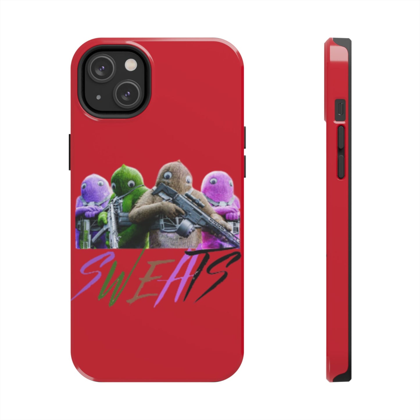 Cool Cartoon-Inspired Tough Phone Case - 'SWEATS'