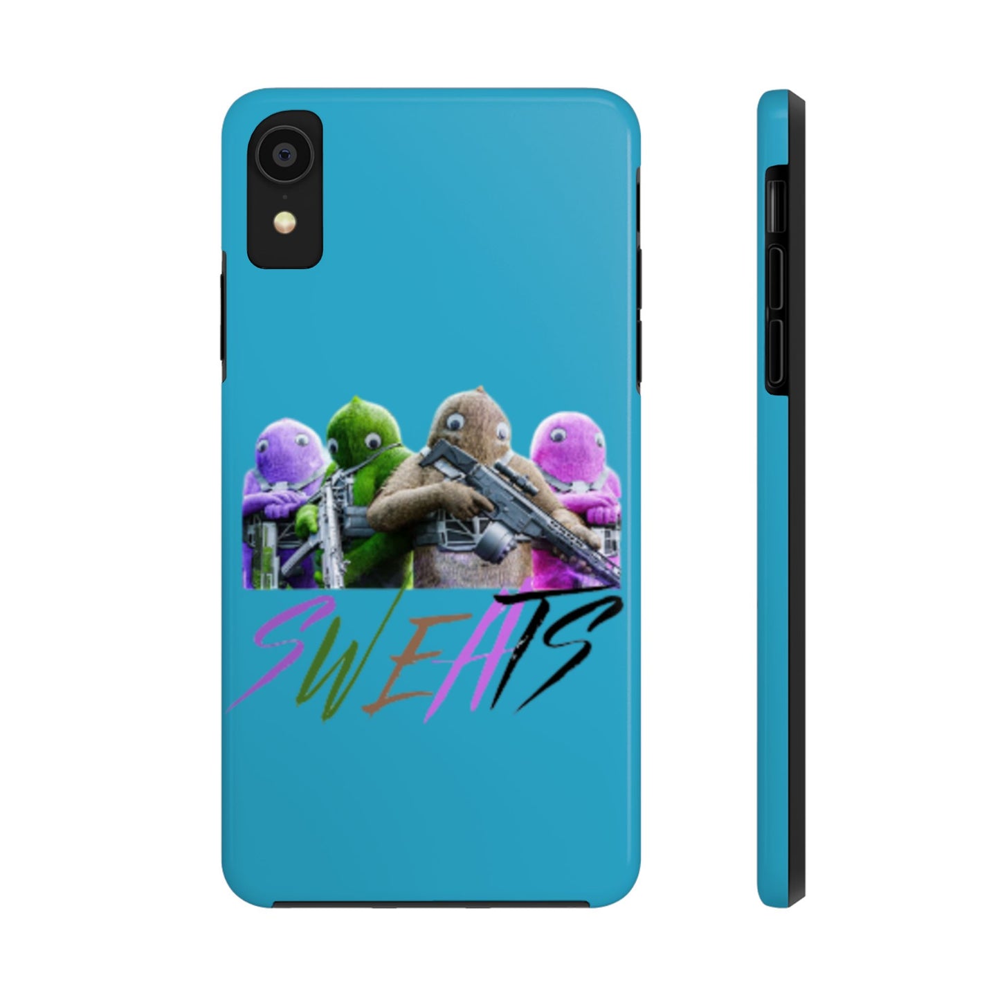 Cool Cartoon-Inspired Tough Phone Case - 'SWEATS'