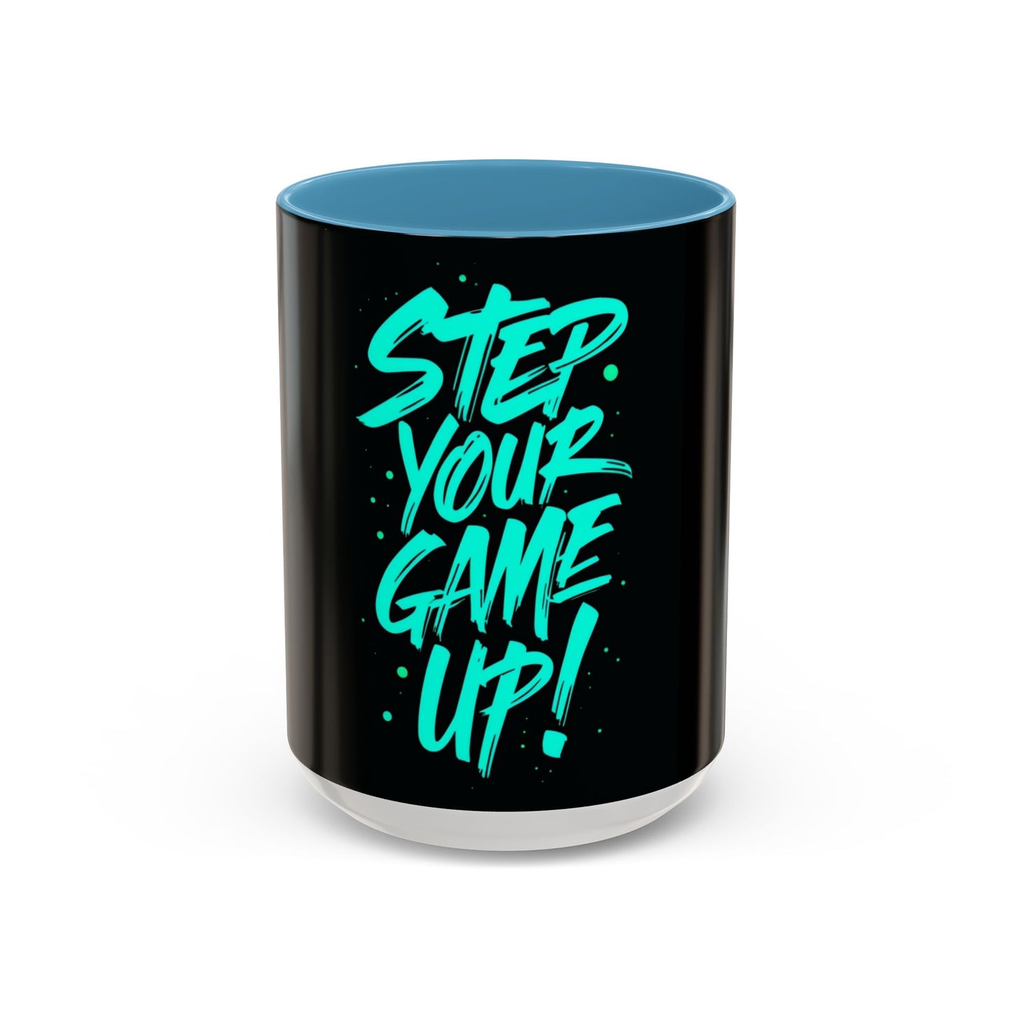 Motivational Accent Coffee Mug - "Step Your Game Up!" - Perfect for Gamers & Coffee Lovers