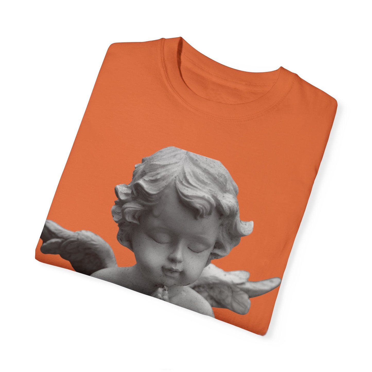 Heavenly White Men & Women T-Shirt – "G.O.E Angel" (God Over Everything) Faith-Inspired Tee