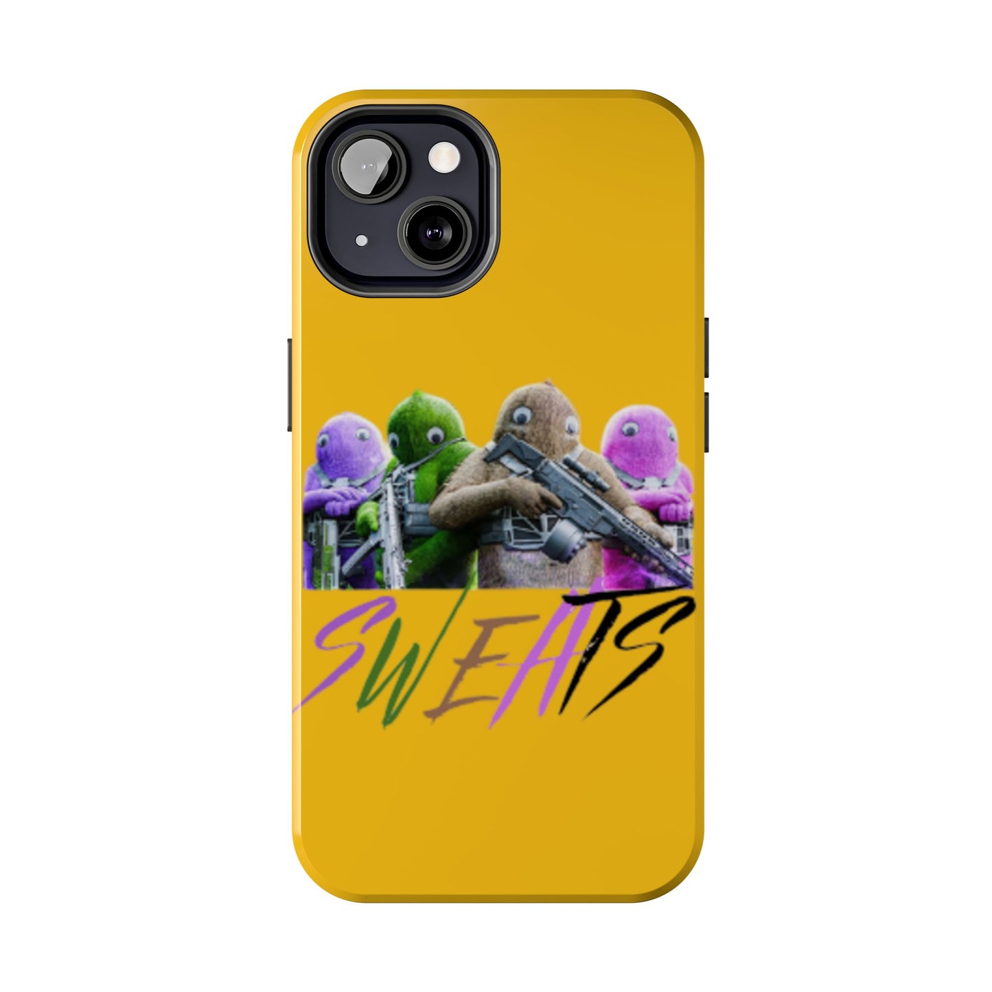 Cool Cartoon-Inspired Tough Phone Case - 'SWEATS'