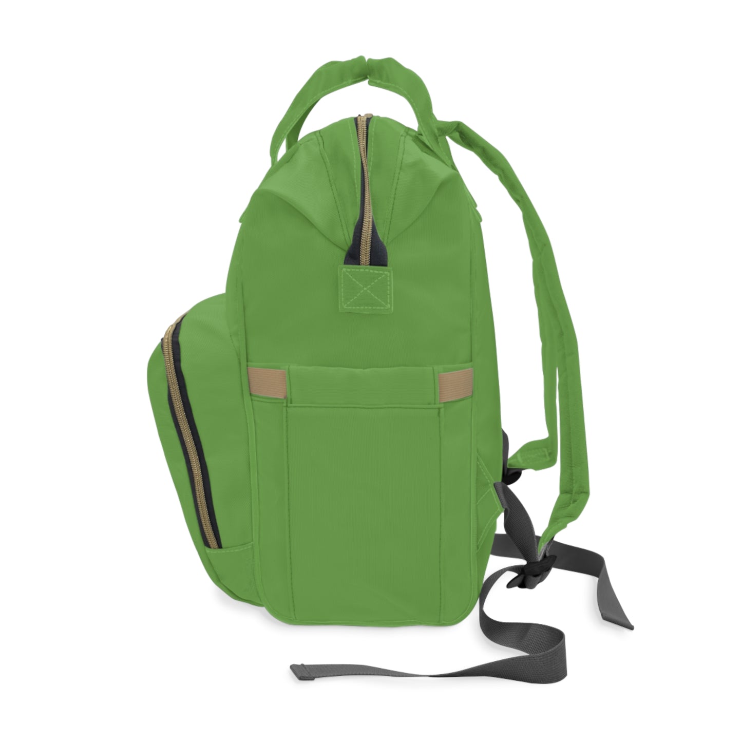 Sage Green Large Capacity Diaper Bag Backpack – Waterproof, Travel Baby Bag for Moms & Dads