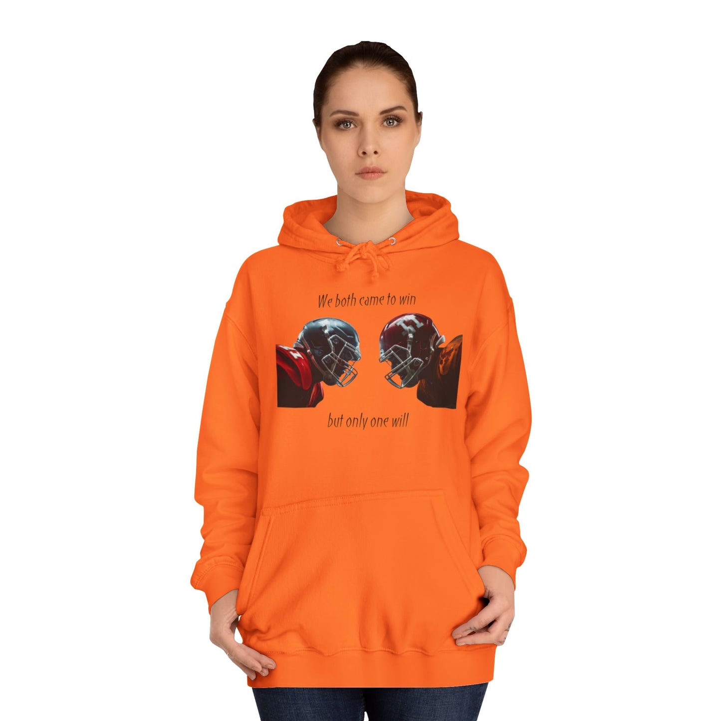Steel Grey NFL Men’s Hoodie – "We Came Here to Win" Game Day Football Sweatshirt with Drawstrings & Kangaroo Pocket
